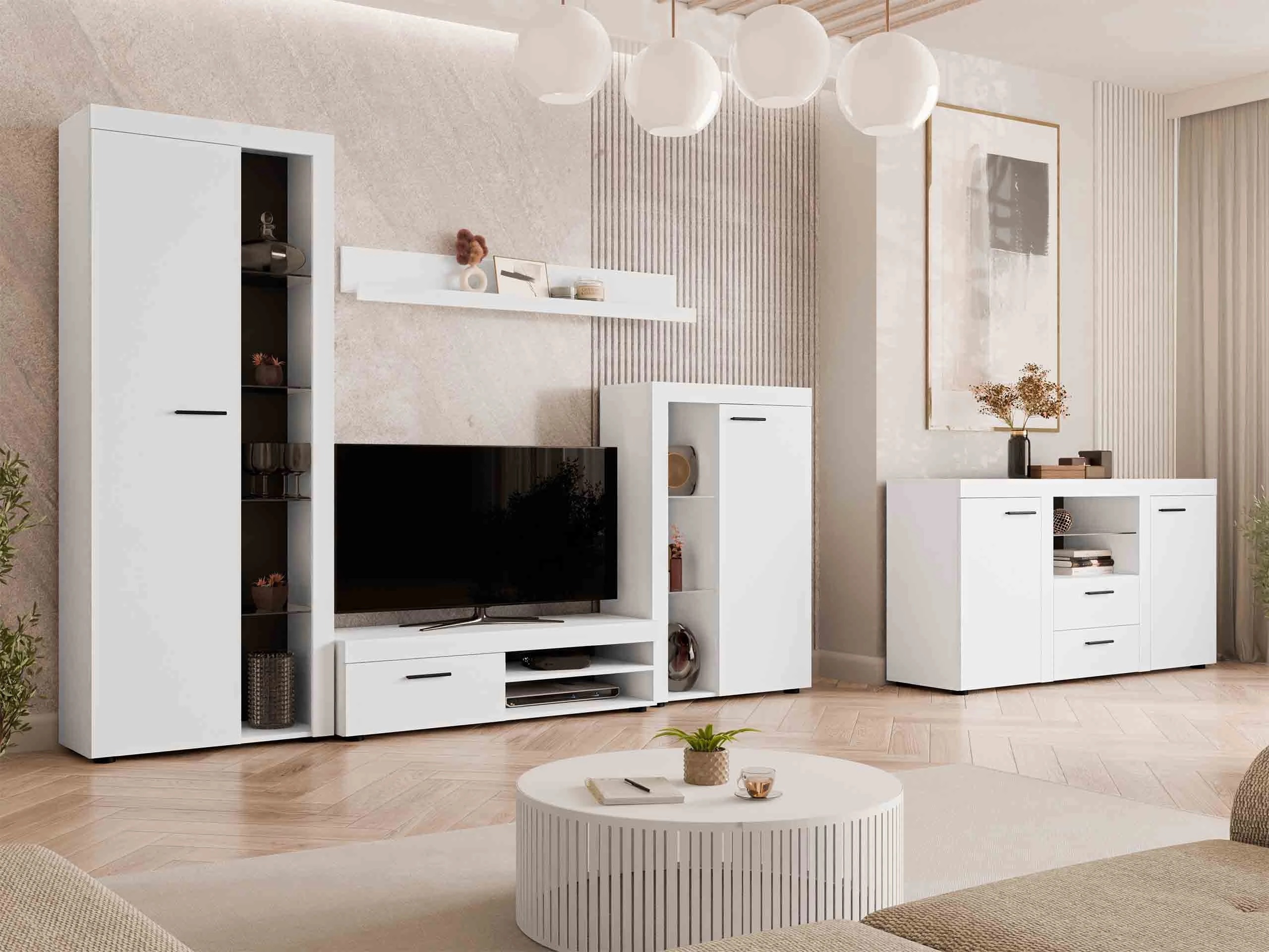 Ensemble de salon Univio (Blanc)