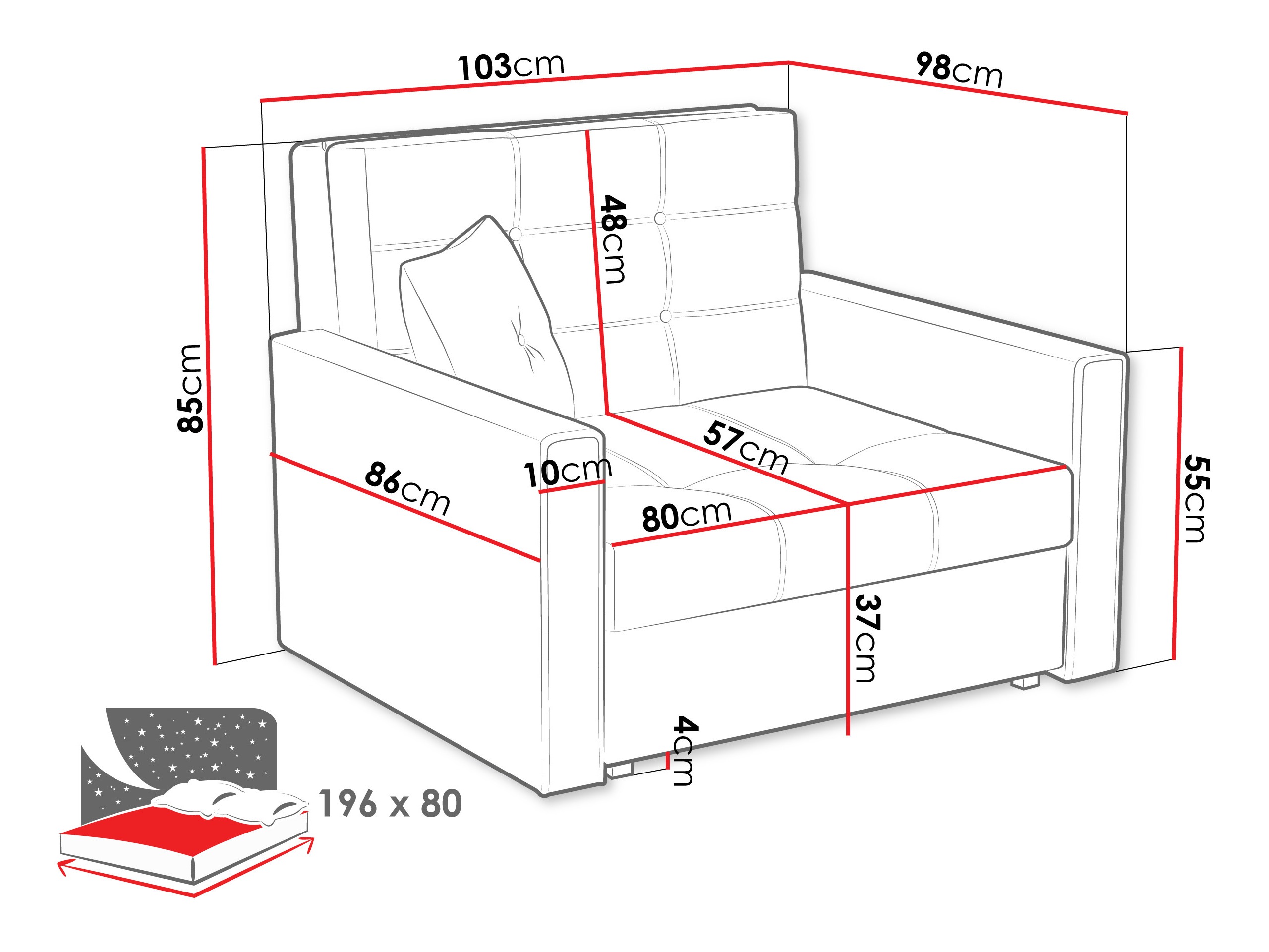 Fauteuil Seruna I (Nazar 225.03)