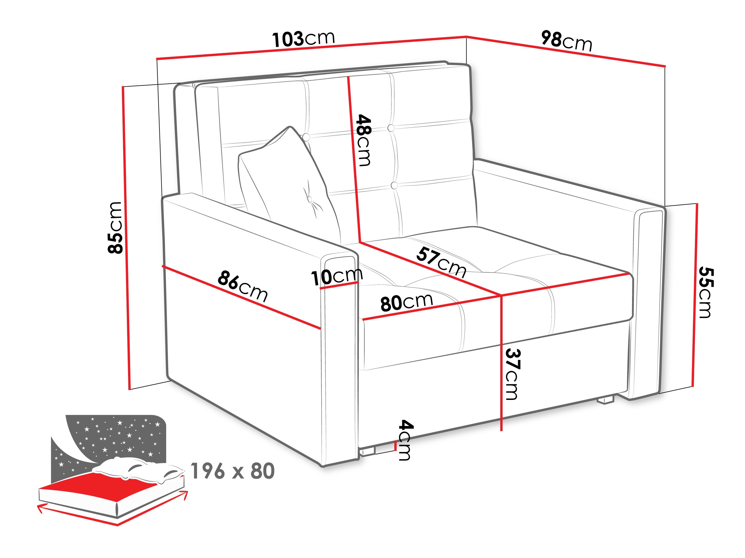 Fauteuil Seruna I (Tatum 275)