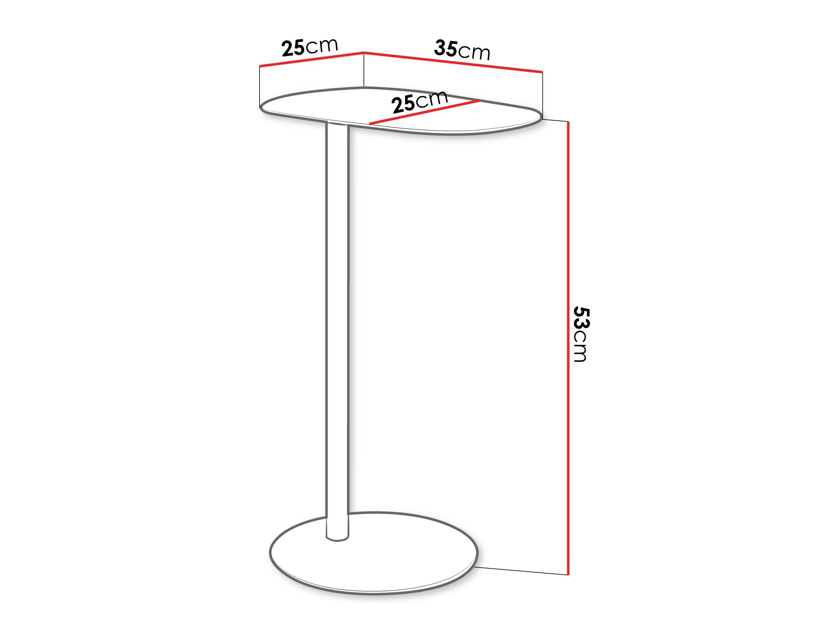Table d'appoint Richardson 136 (Blanc)
