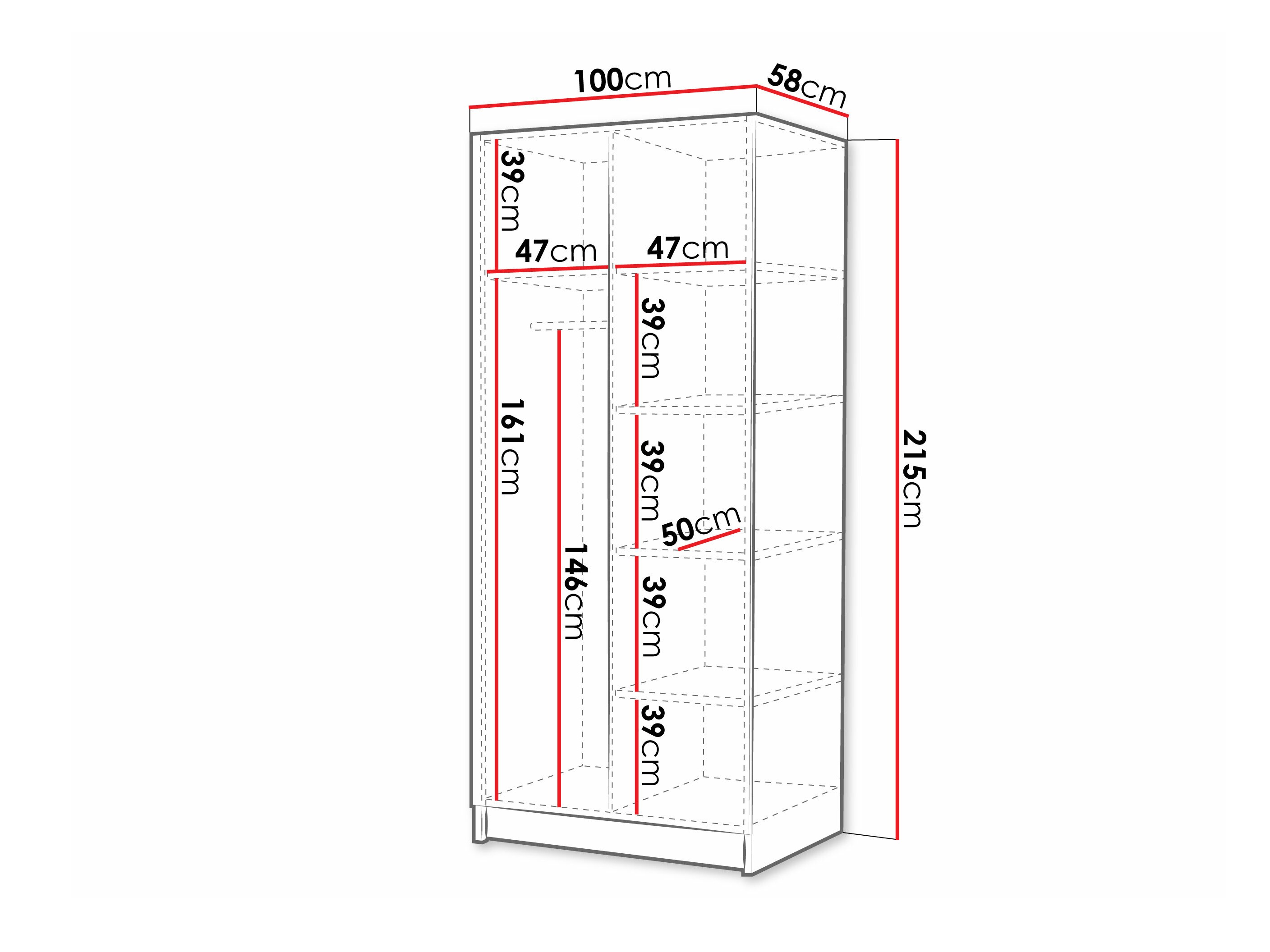 Armoire Closico Staton I (Blanc)