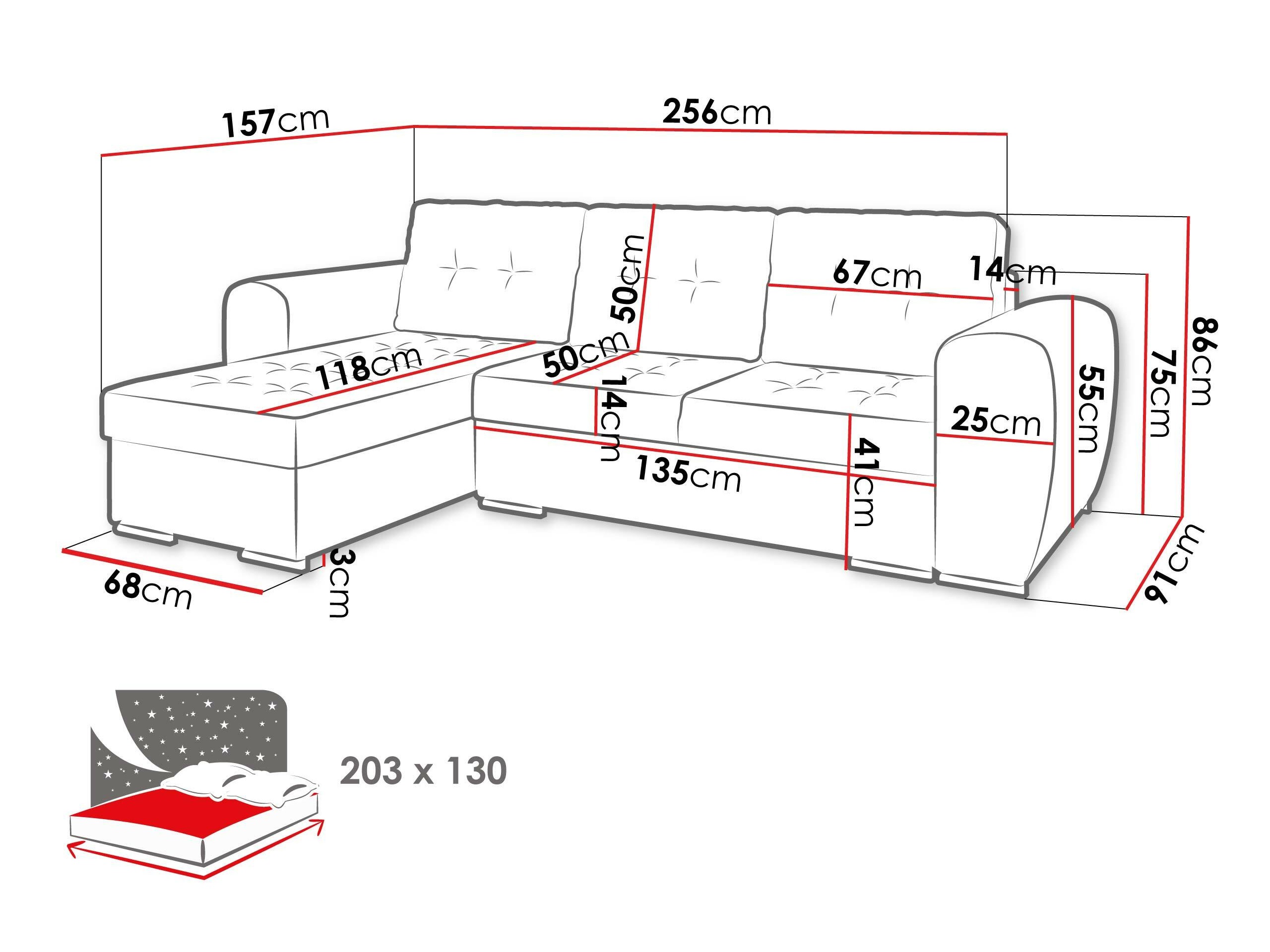Canapé d'angle Muncie 109 (Manila 07)