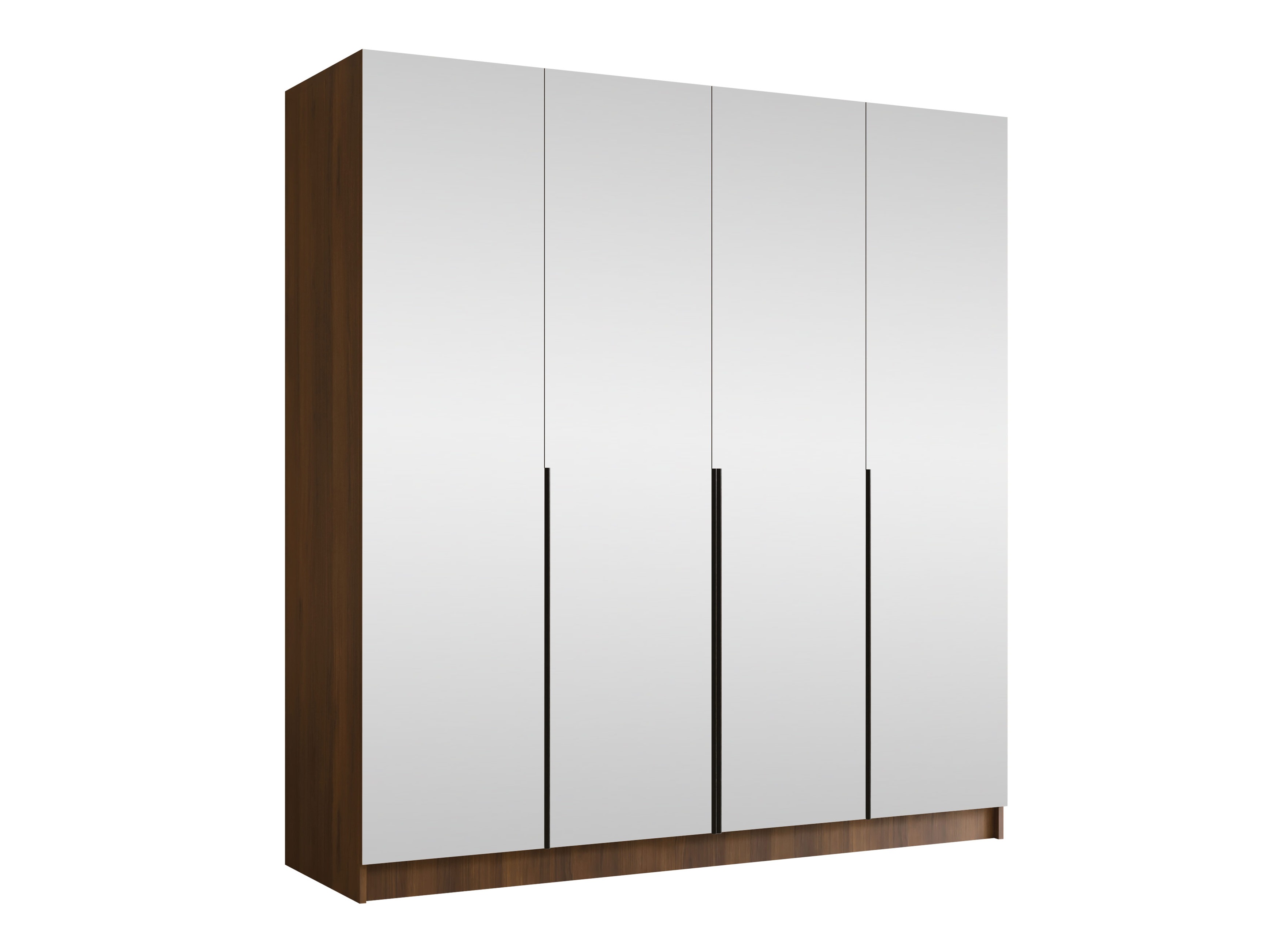 Armoire Closico 190 (Noyer + Noir)