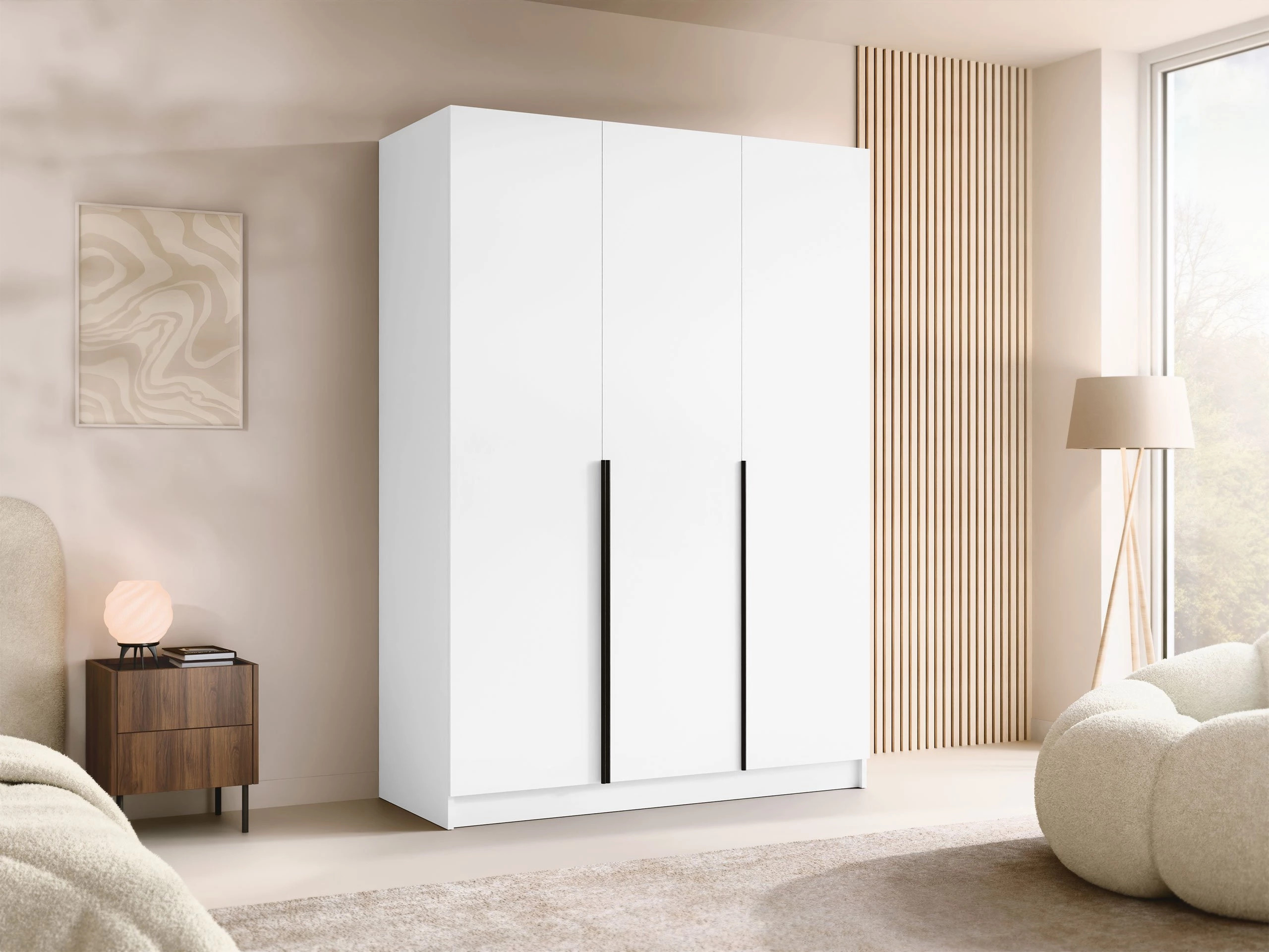 Armoire Closico 198 (Blanc + Noir)