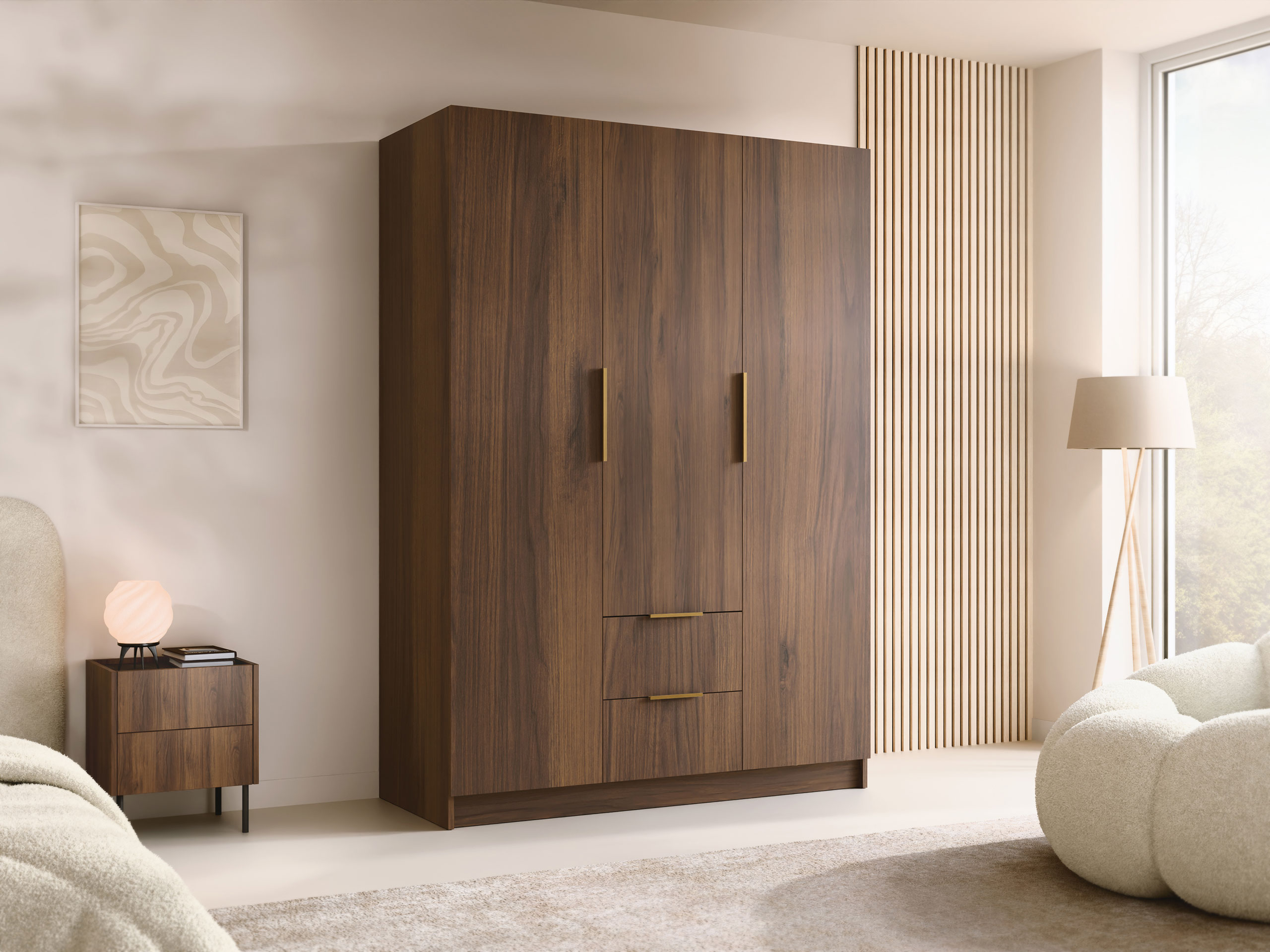 Armoire Closico Calvron I (Noyer)
