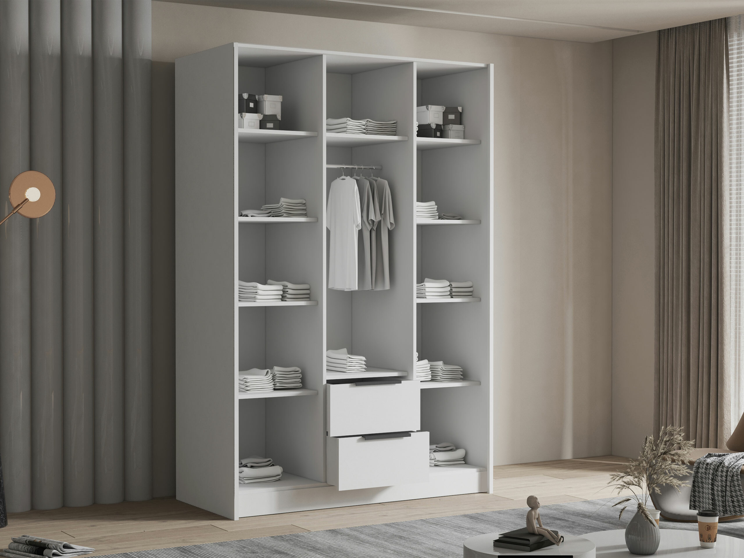 Armoire Closico Calvron I (Noyer)