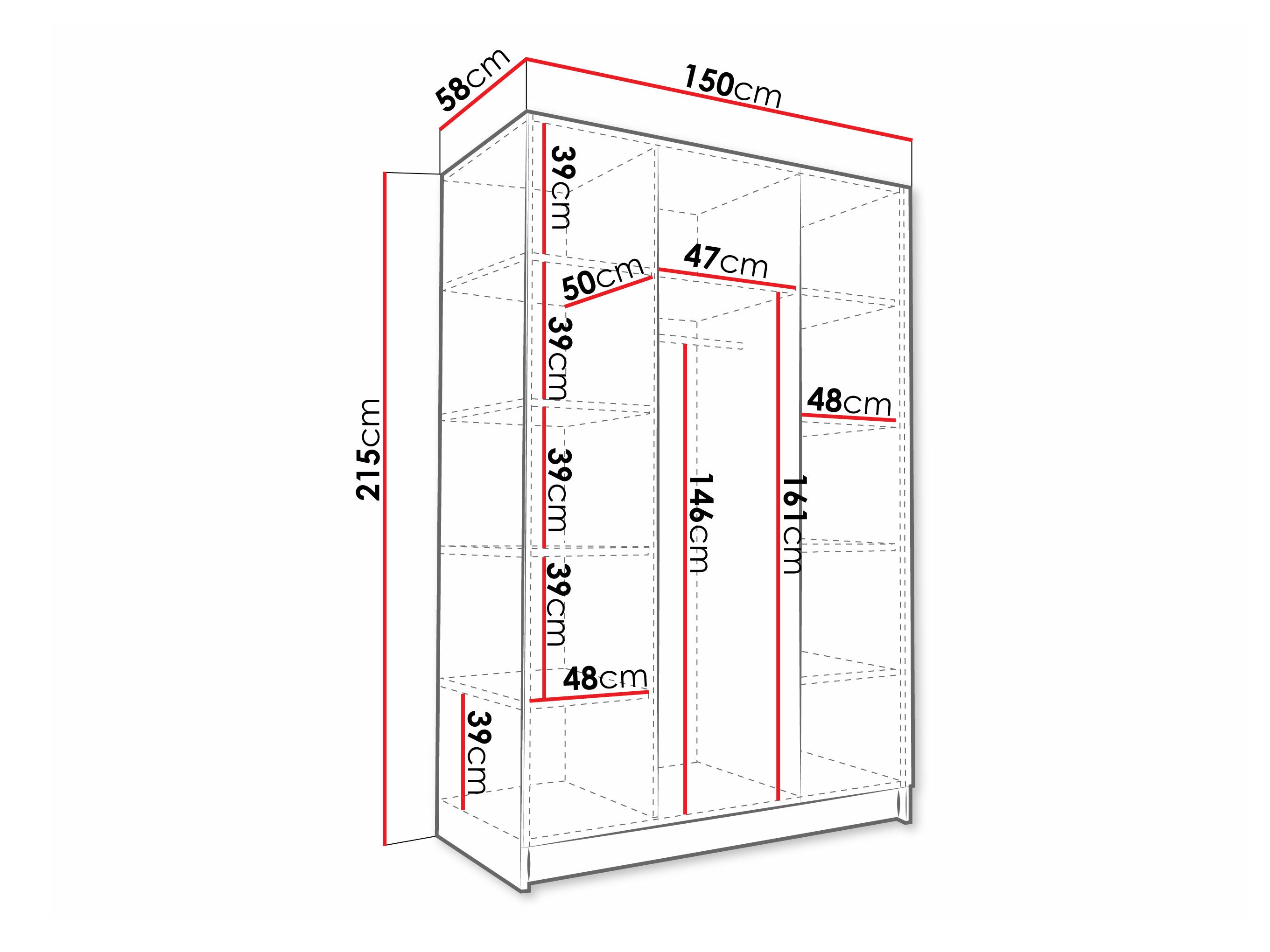 Armoire Closico Decoron II (Blanc)