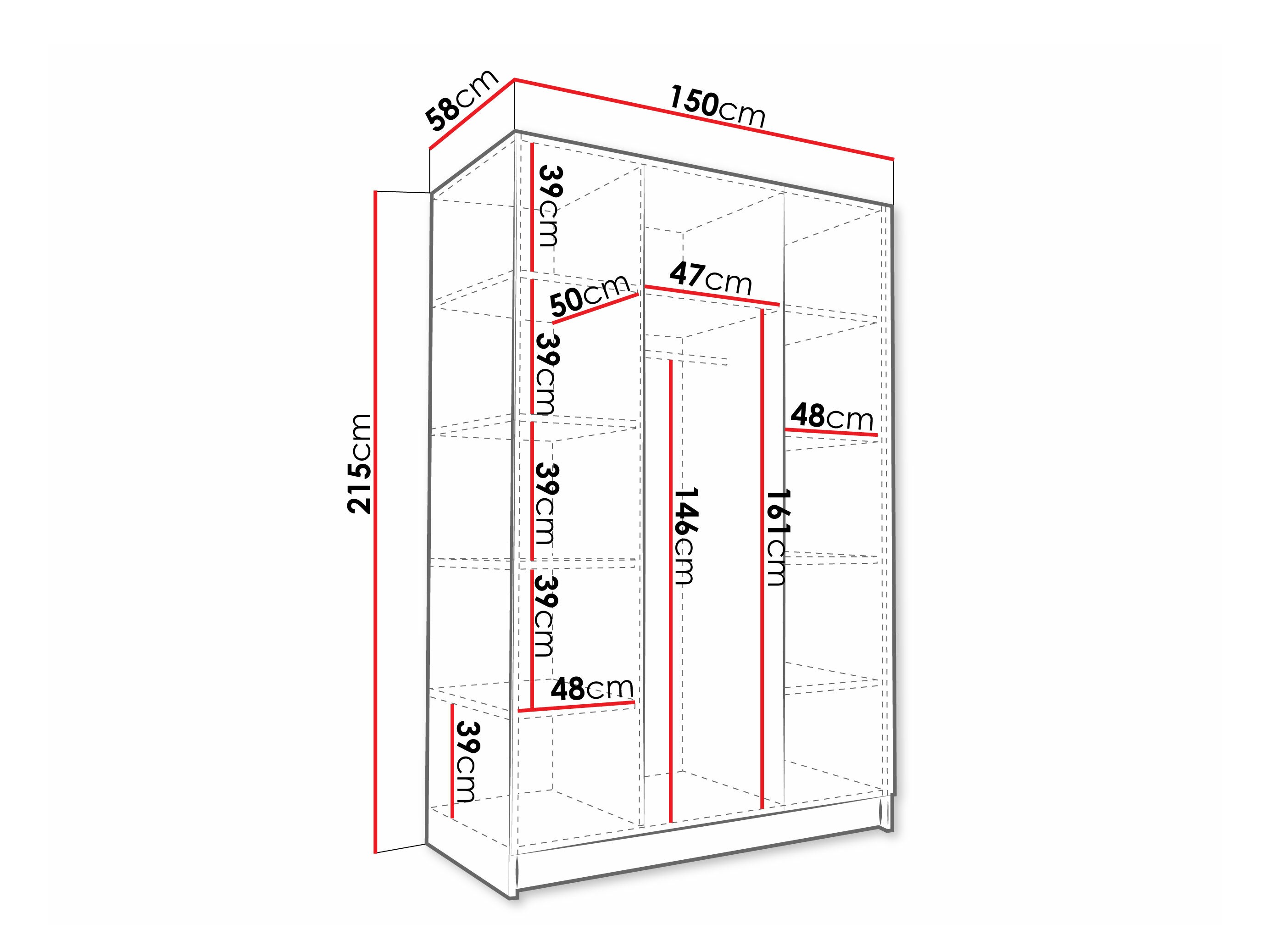 Armoire Closico Decoron II (Blanc)