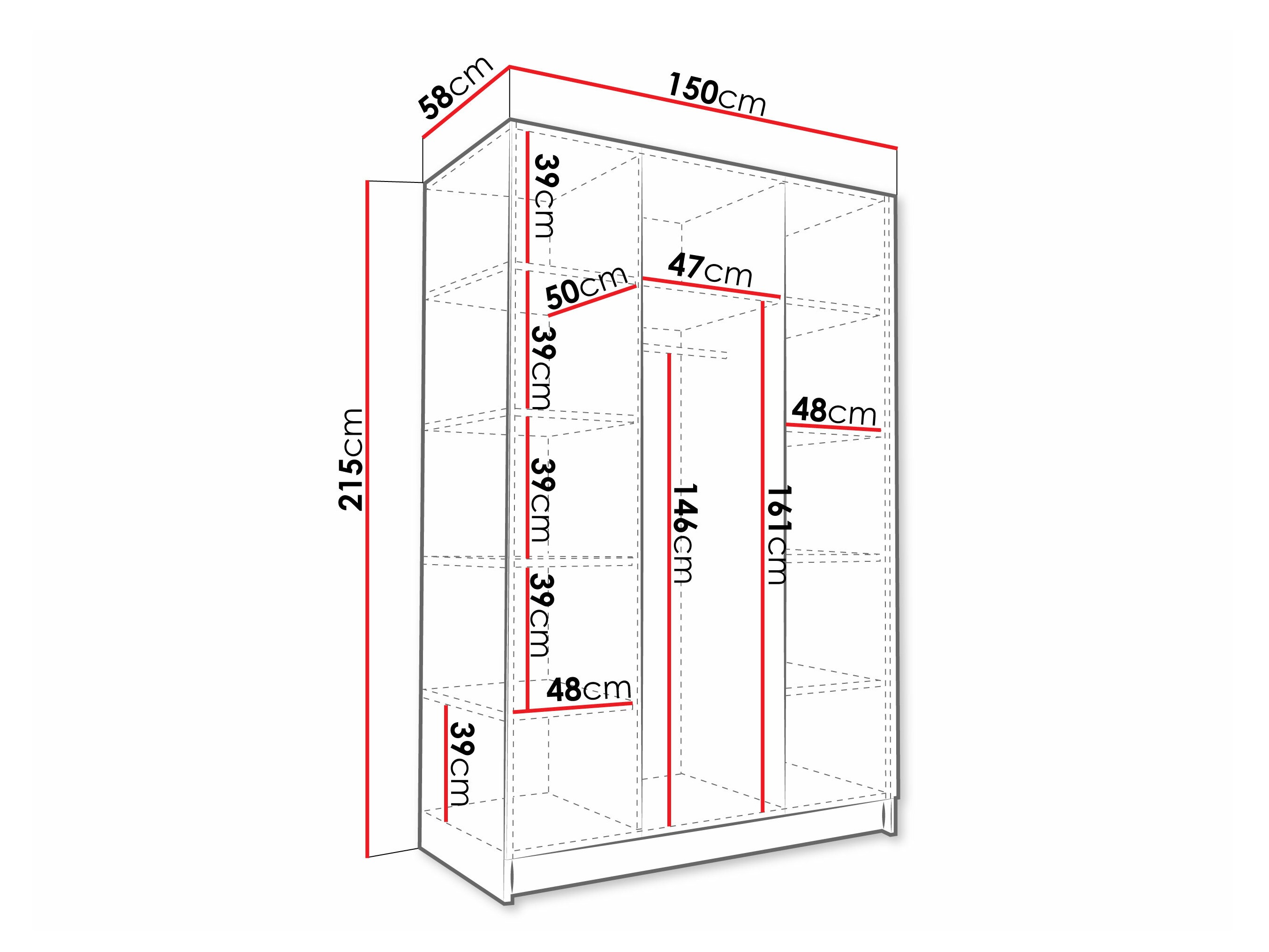 Armoire Closico Decoron II (Cachemire)