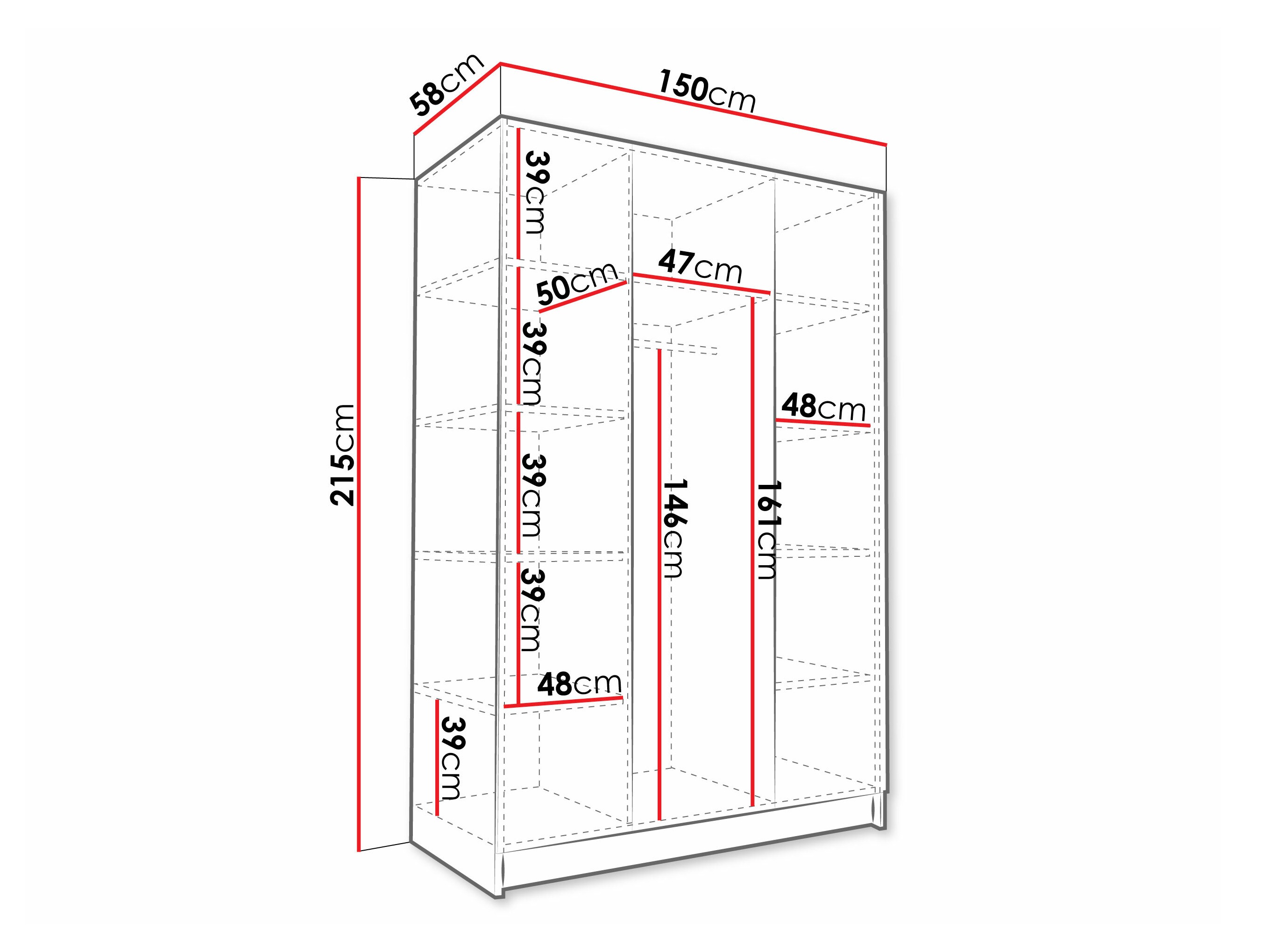 Armoire Closico Decoron II (Chêne Cremona)