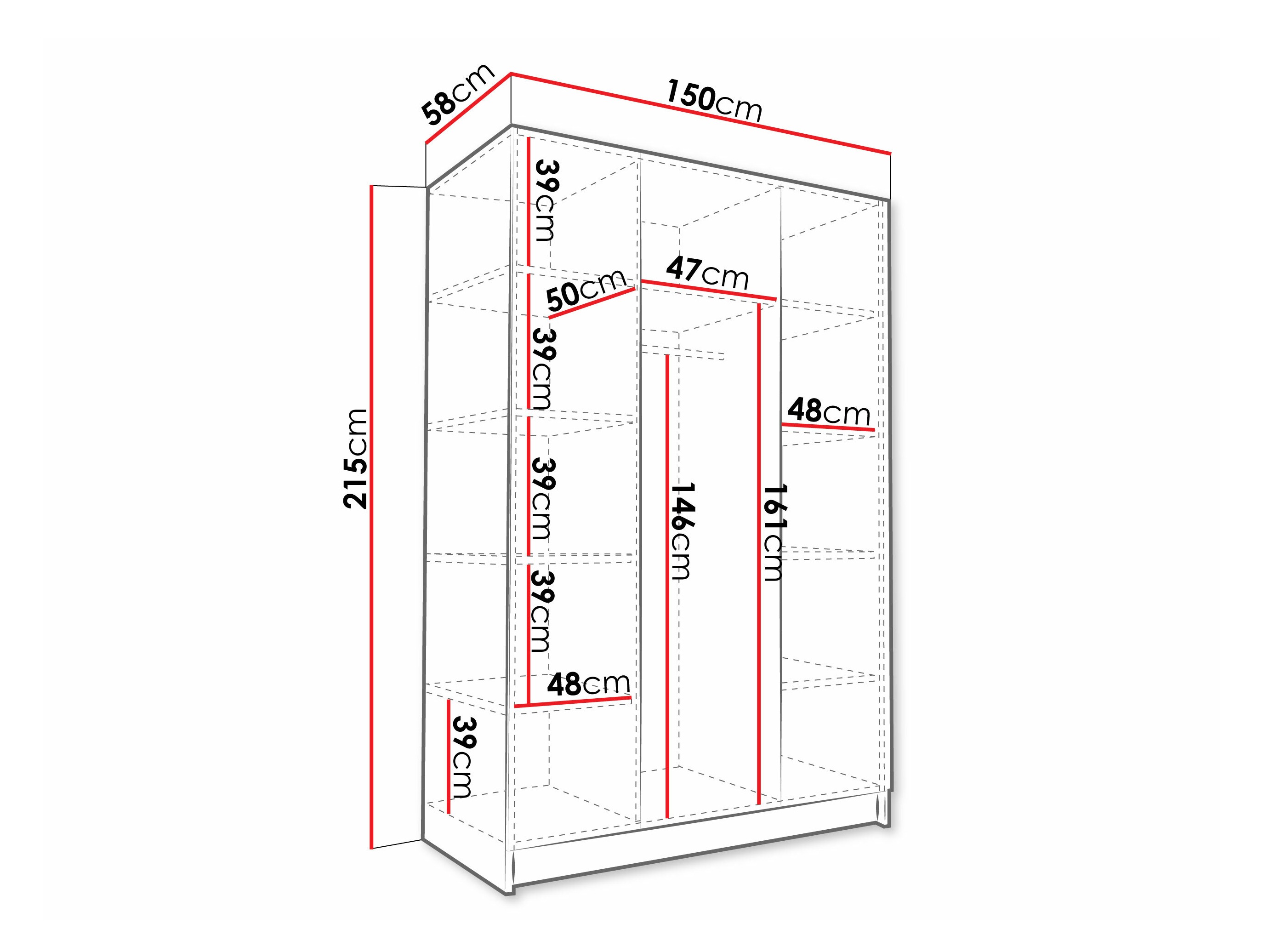Armoire Closico Decoron III (Blanc)