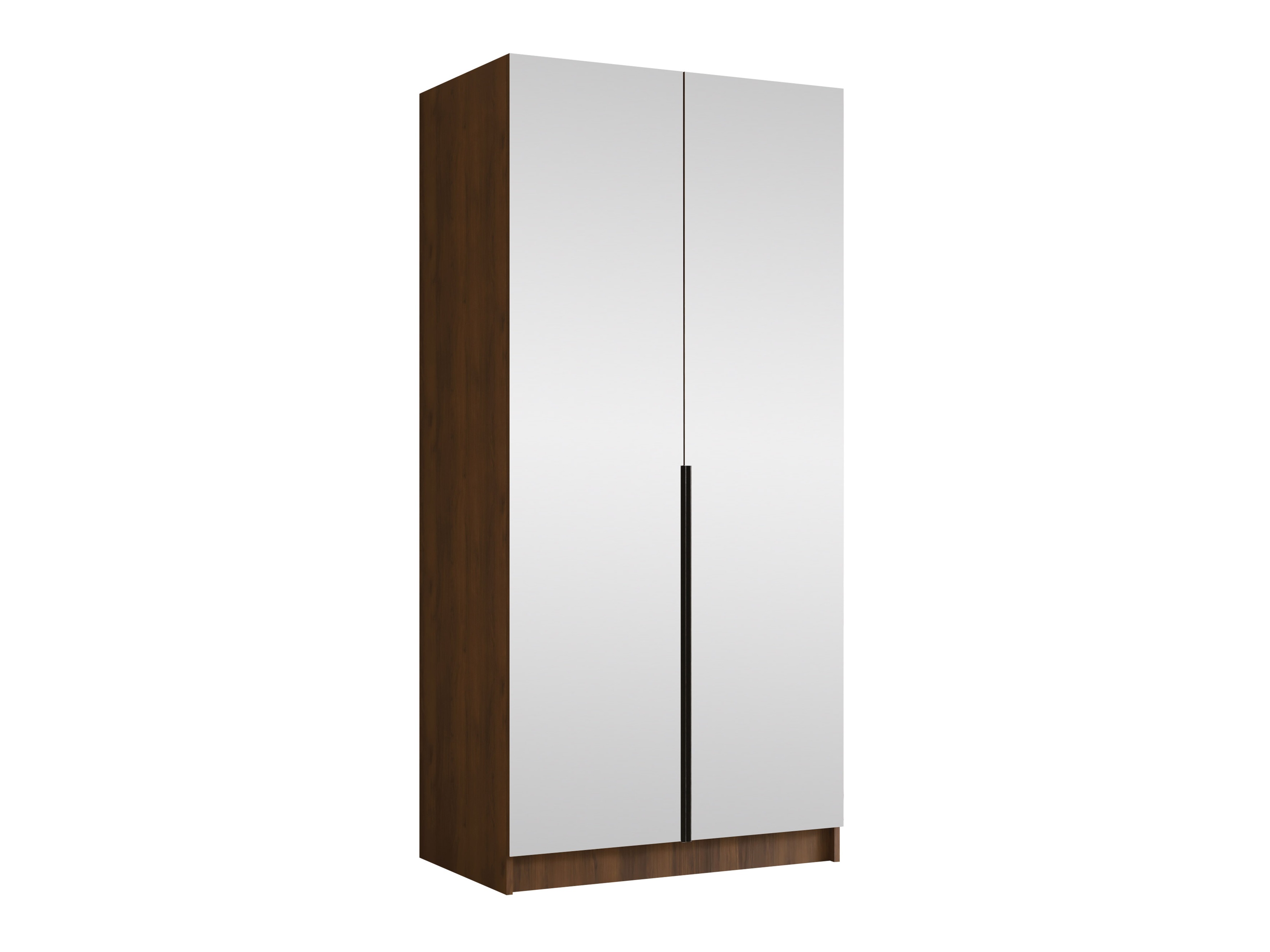 Armoire Closico Staton III (Noyer + Noir)