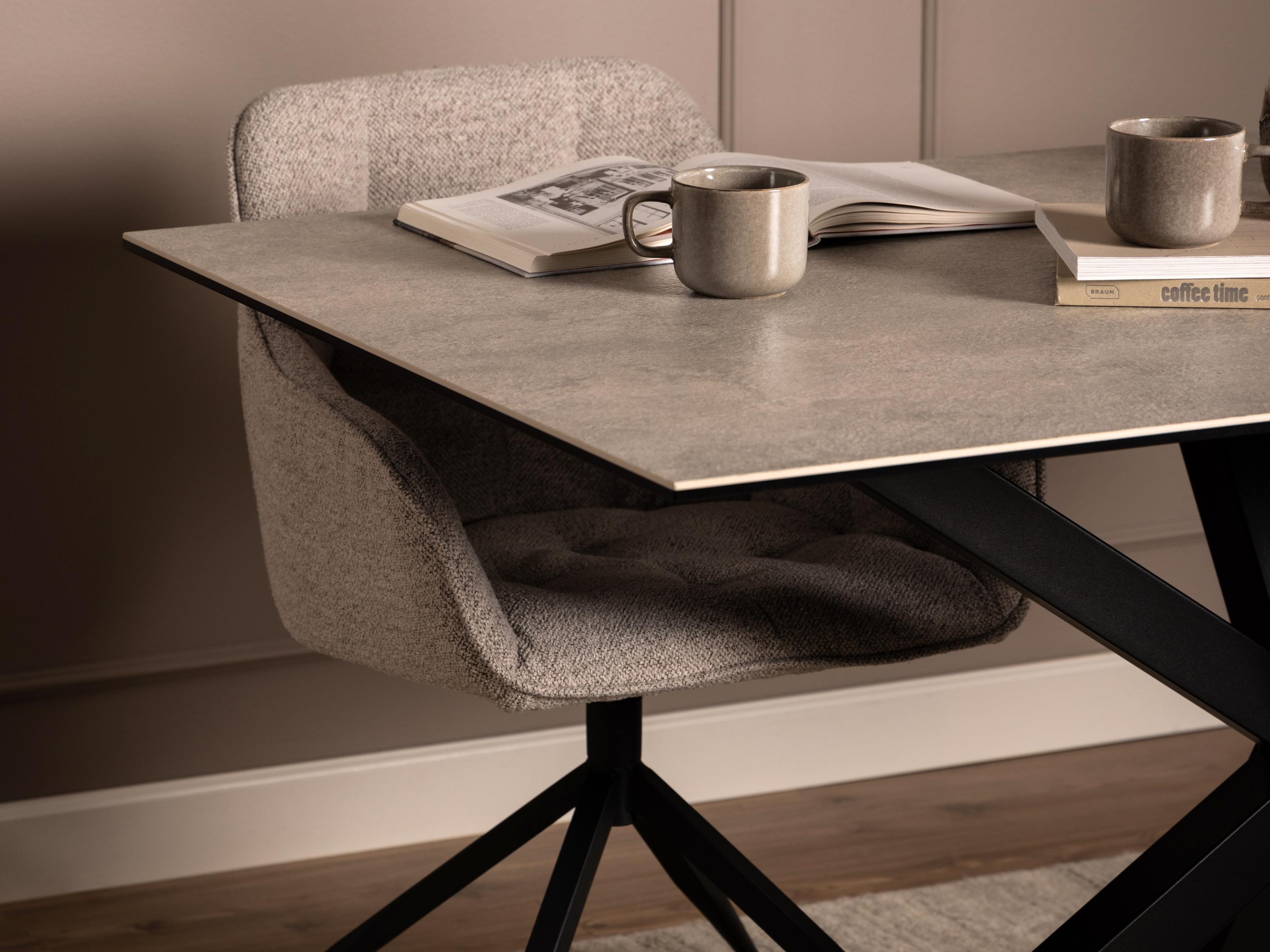 Table Norsica 446 (Gris + Noir)