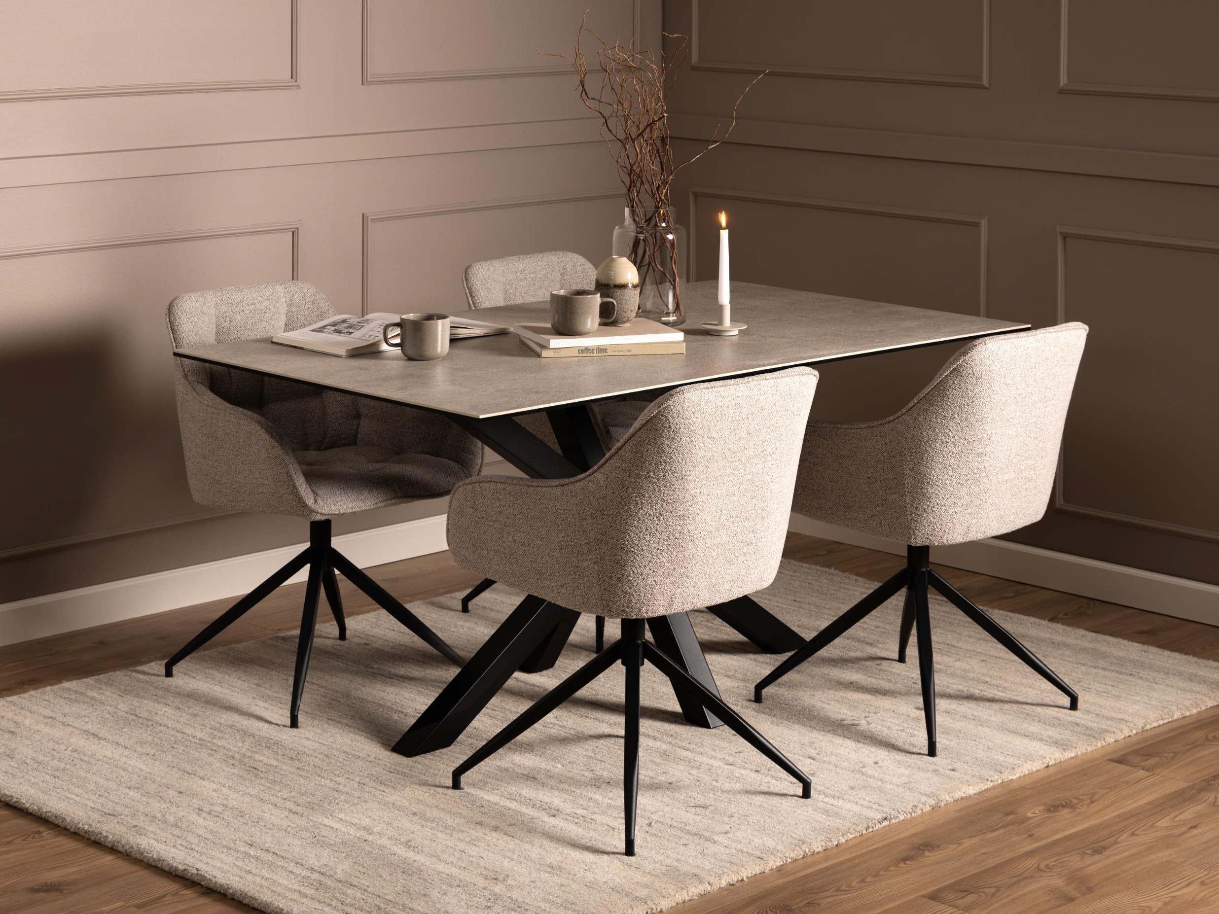 Table Norsica 446 (Gris + Noir)