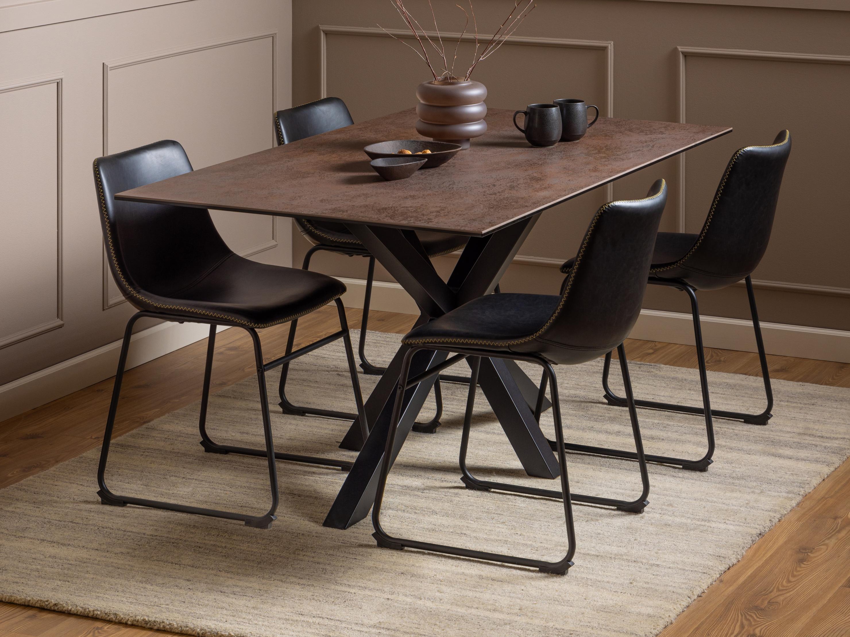 Table Norsica 446 (Marron + Noir)