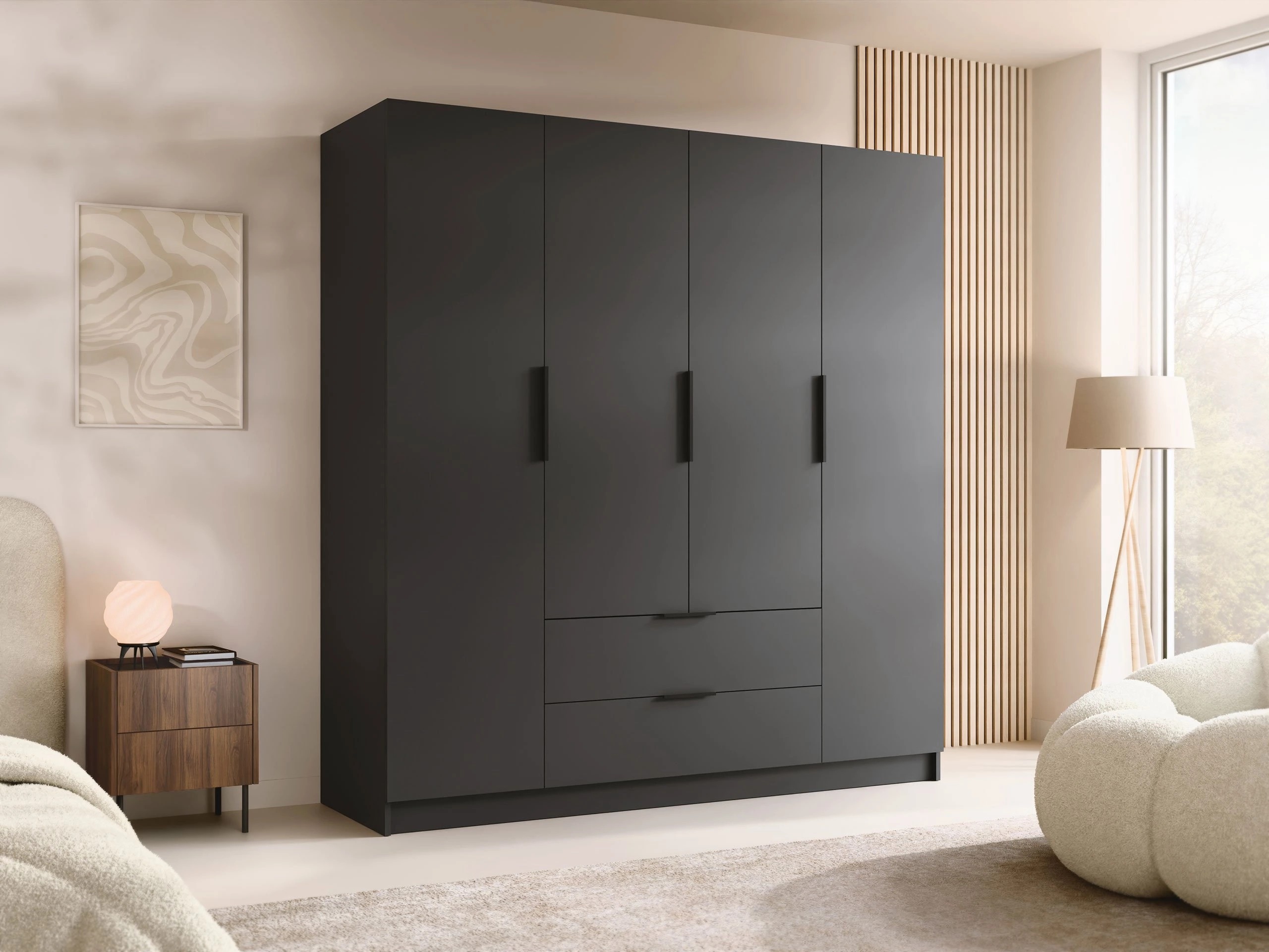 Armoire Closico Cadron I (Noir)