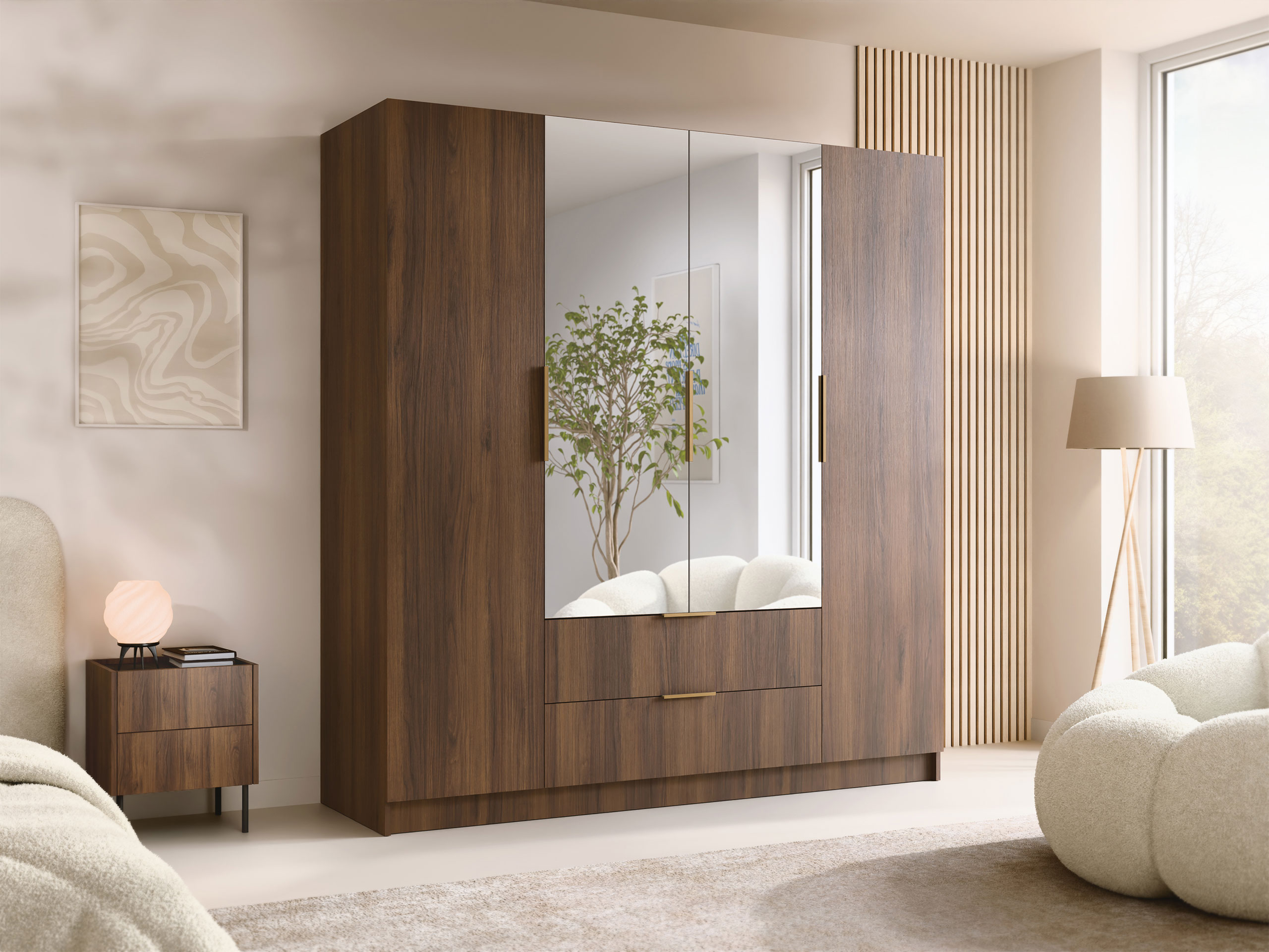 Armoire Closico Cadron II (Noyer)