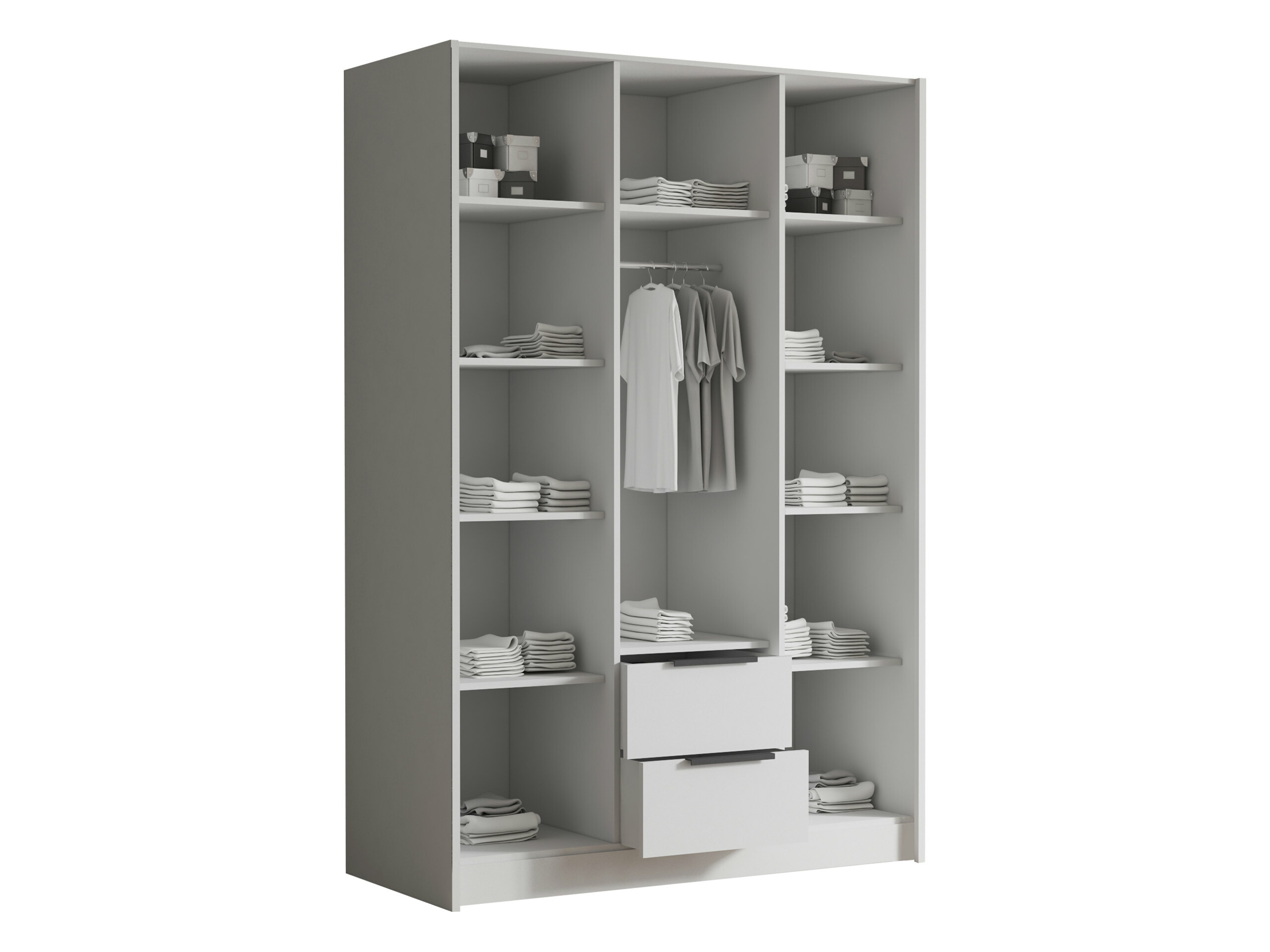 Armoire Closico Calvron II (Blanc)