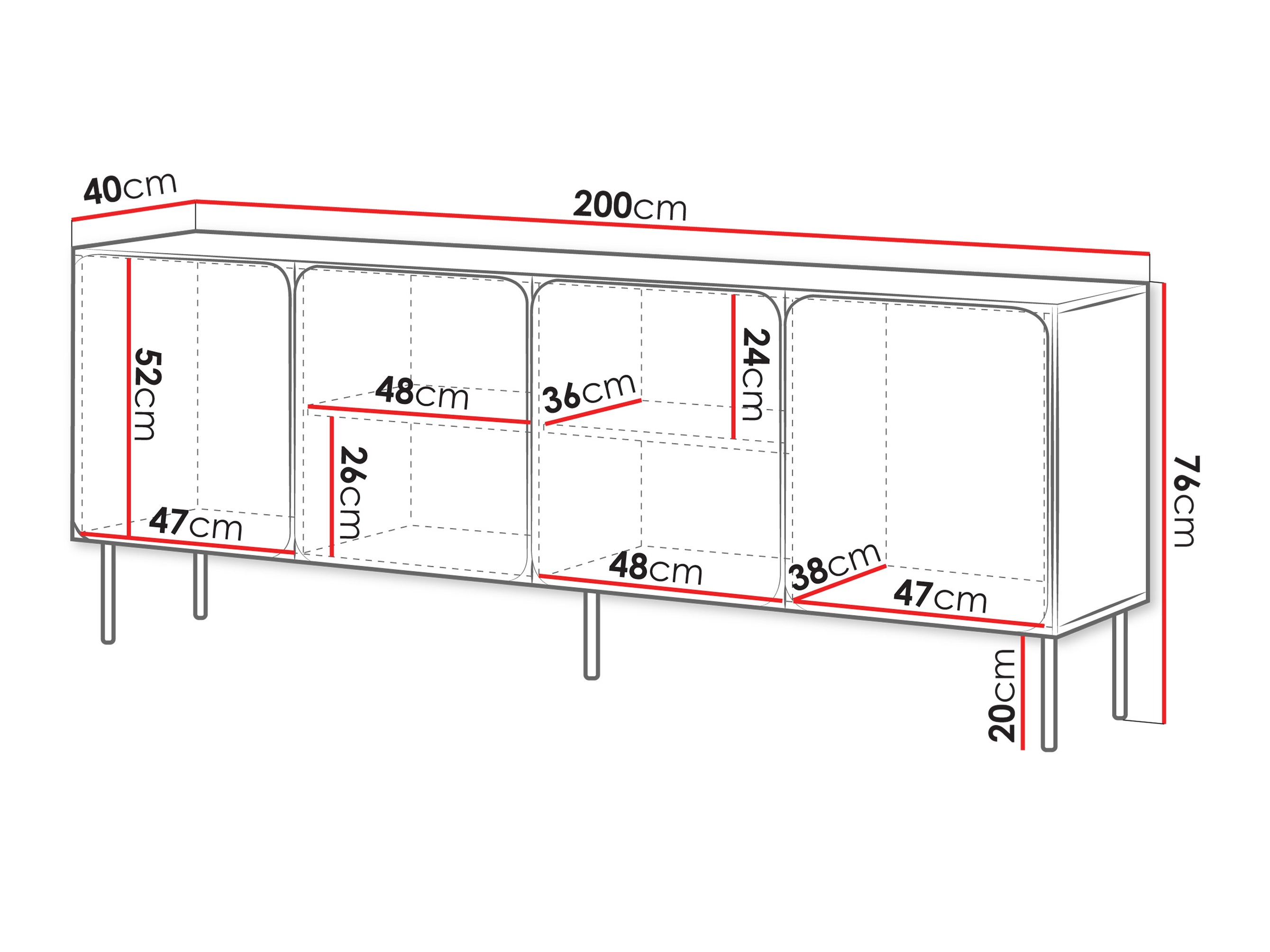 Buffet Fentore 100 (Cachemire)