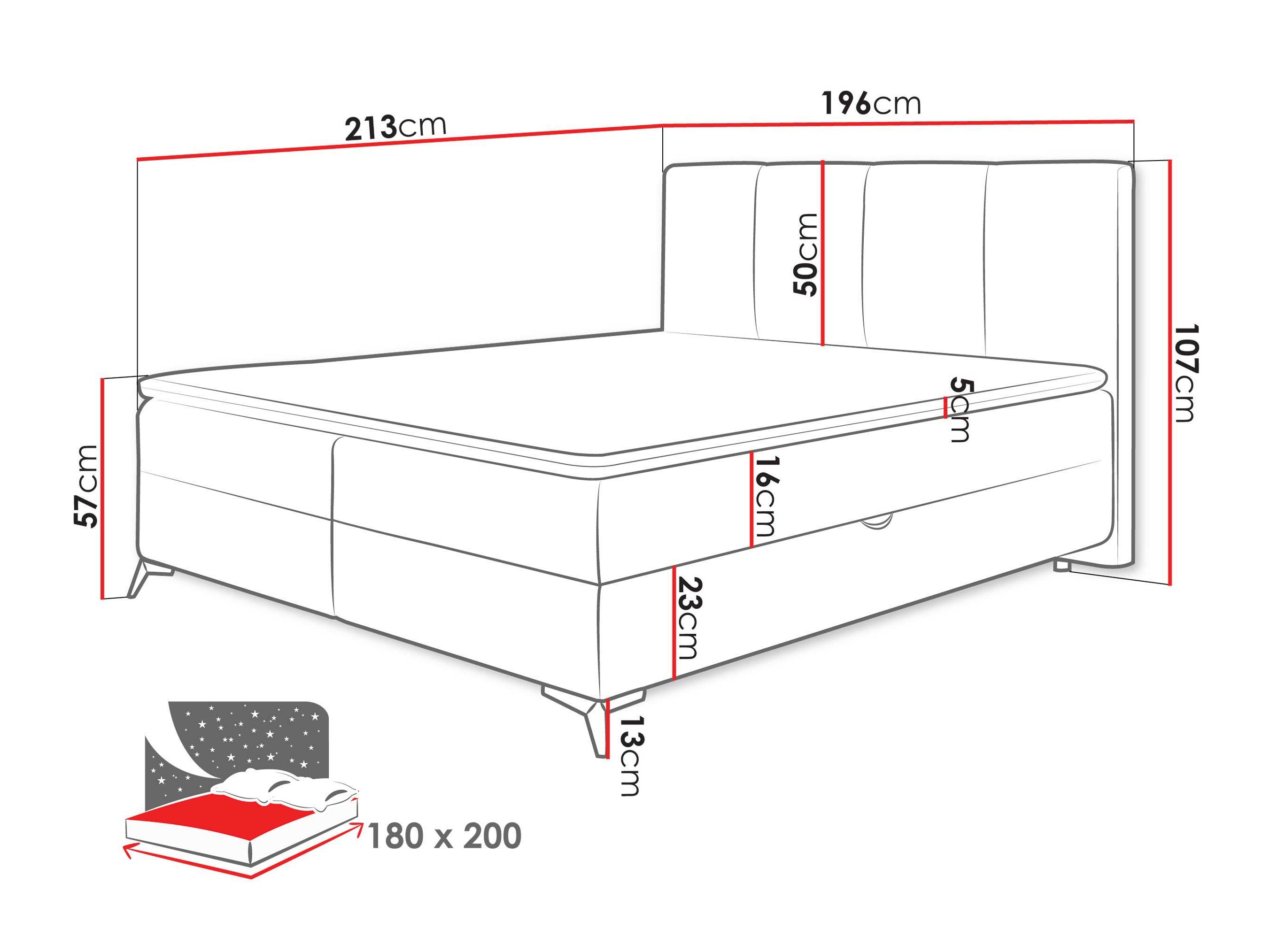 Lit boxspring Viter (Vibe 95)