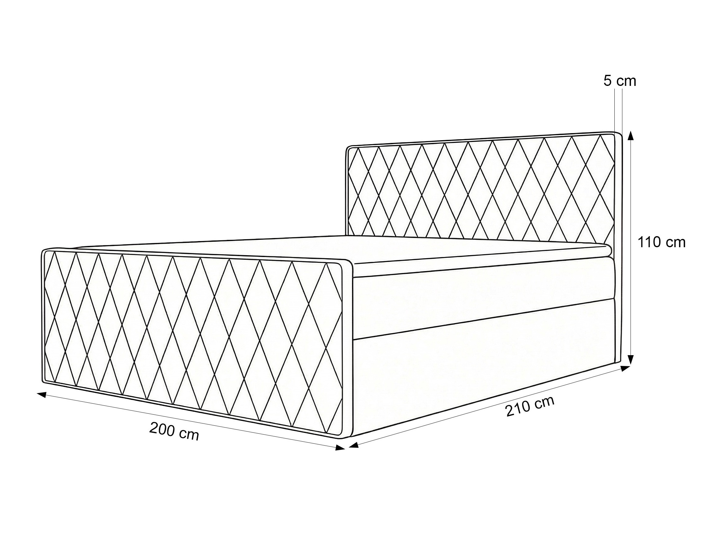 Lit boxspring Martinez 129 (Melody 13)