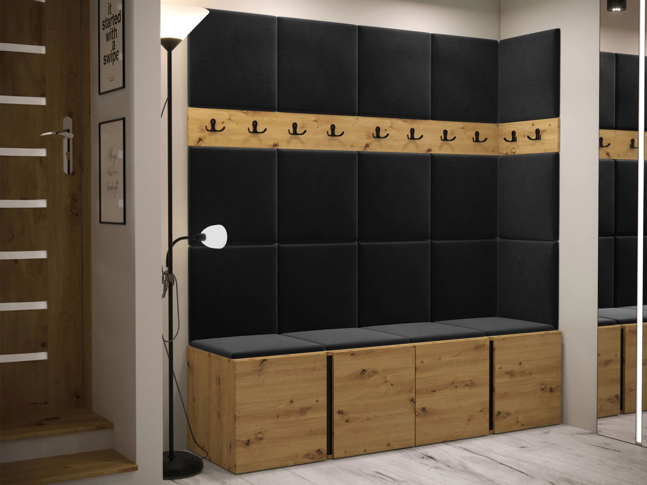 Meuble d'entrée Hartford 265 (Chêne Artisan)