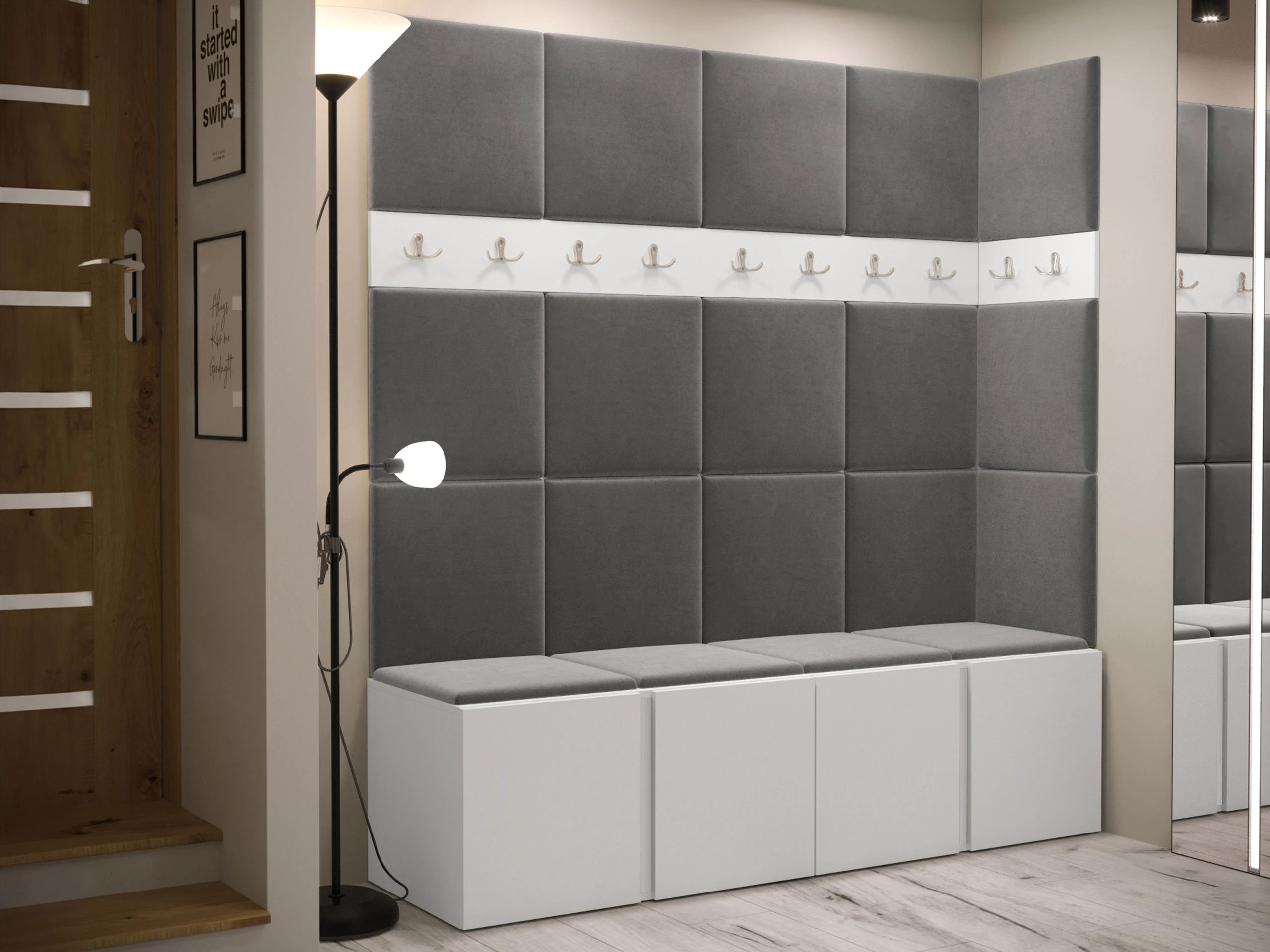 Meuble d'entrée Pinis II (Blanc)