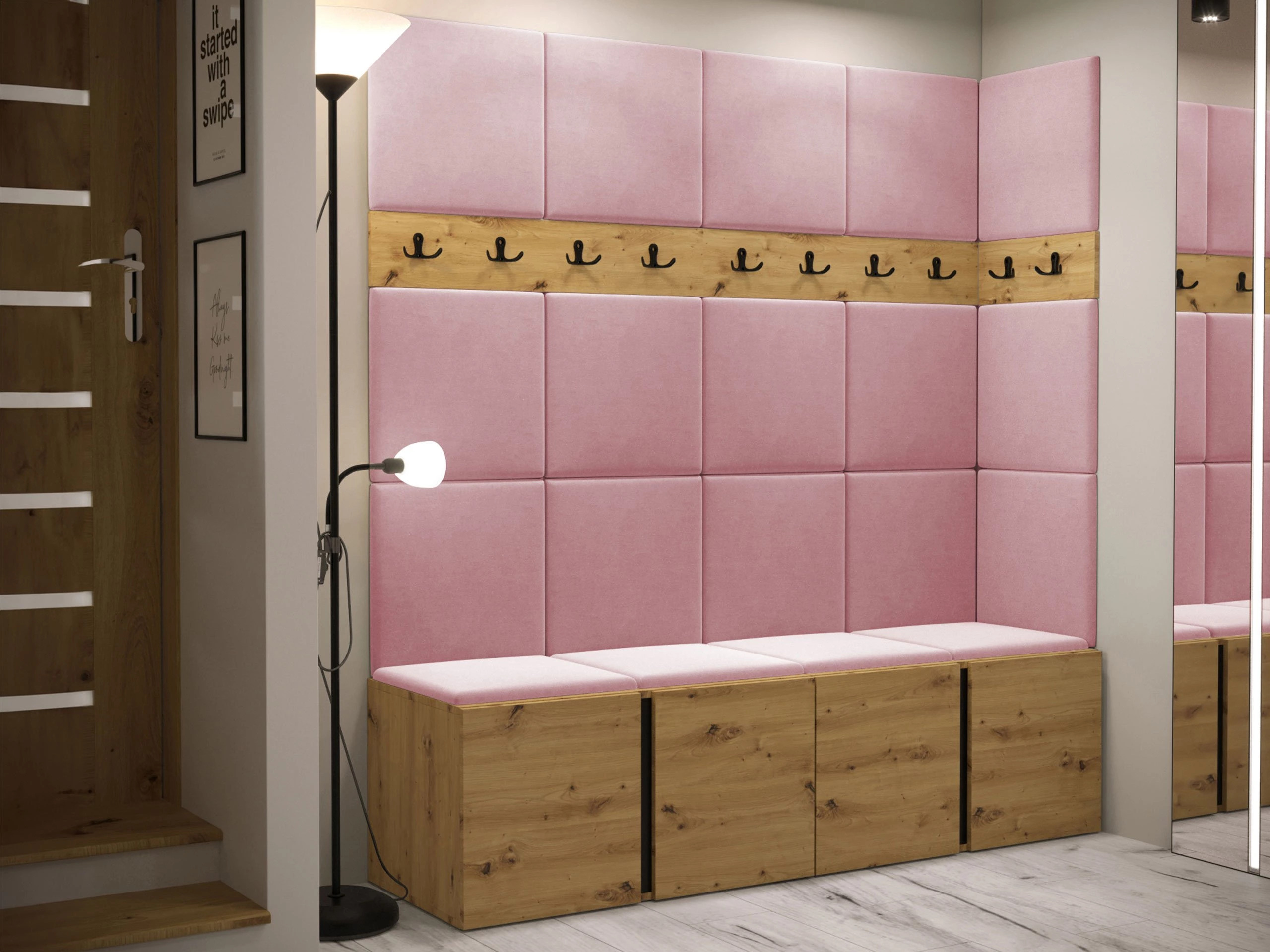 Meuble d'entrée Pinis II (Chêne Artisan)