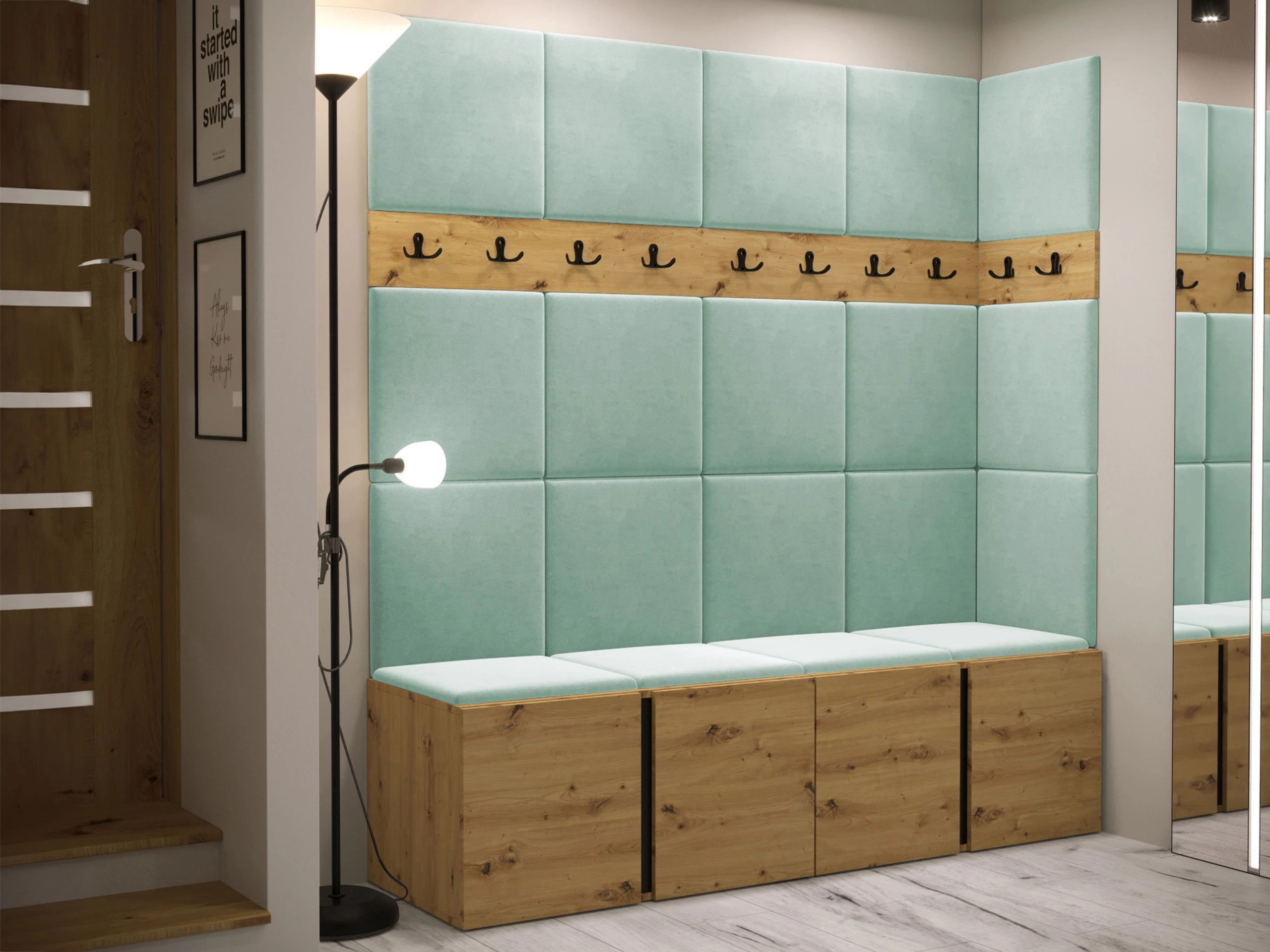 Meuble d'entrée Pinis II (Chêne Artisan)