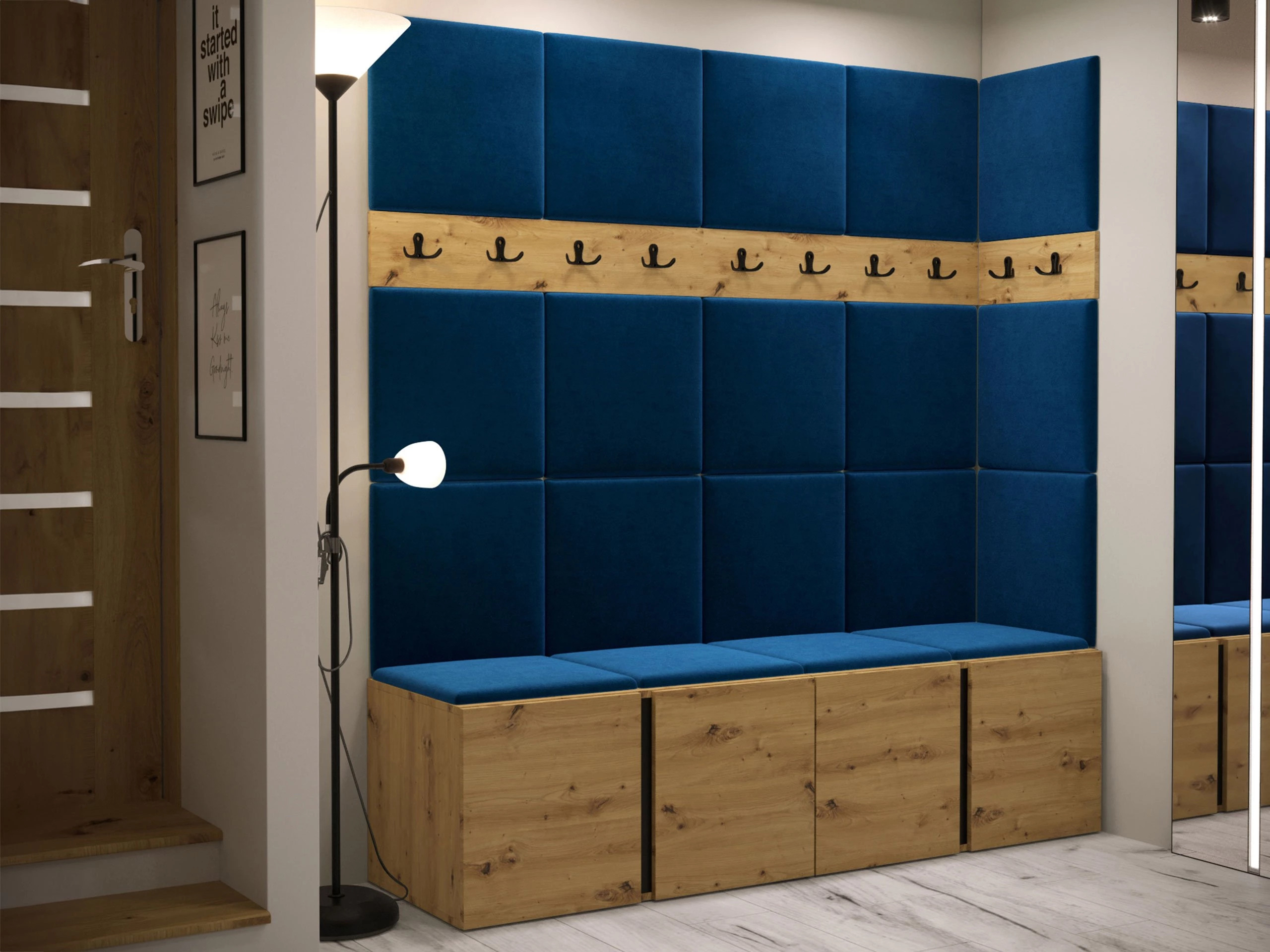 Meuble d'entrée Pinis II (Chêne Artisan)