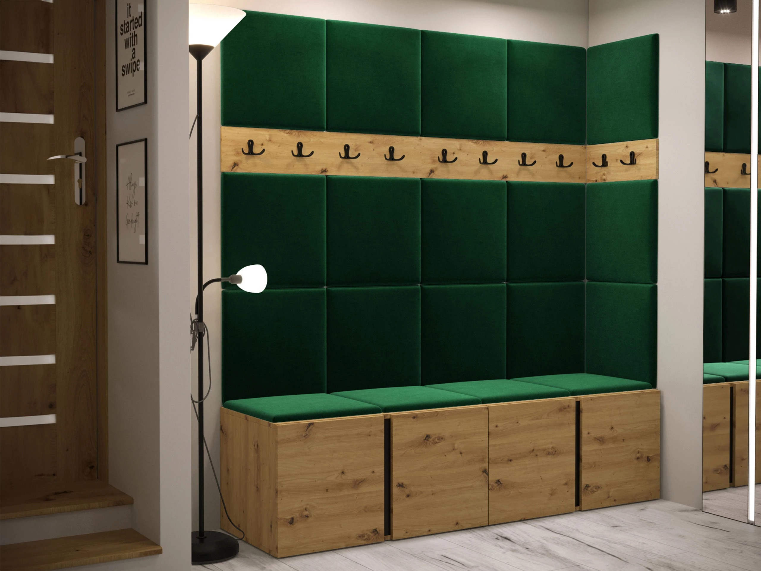 Meuble d'entrée Pinis II (Chêne Artisan)