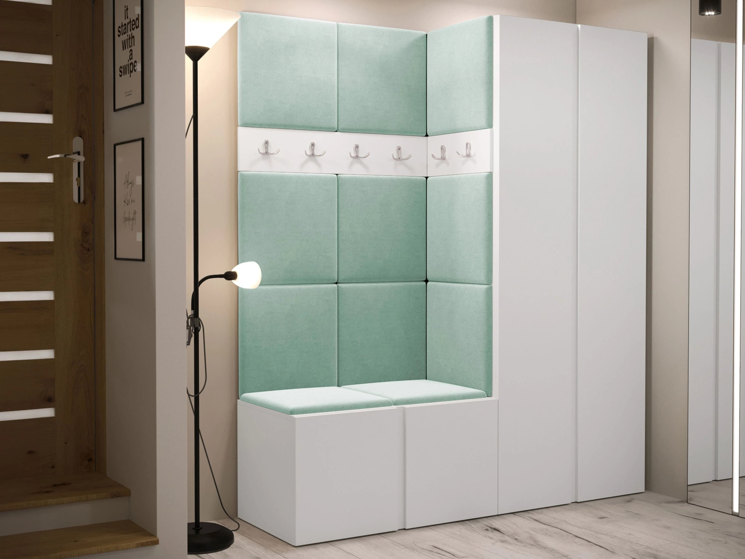 Meuble d'entrée Pinis III (Blanc)