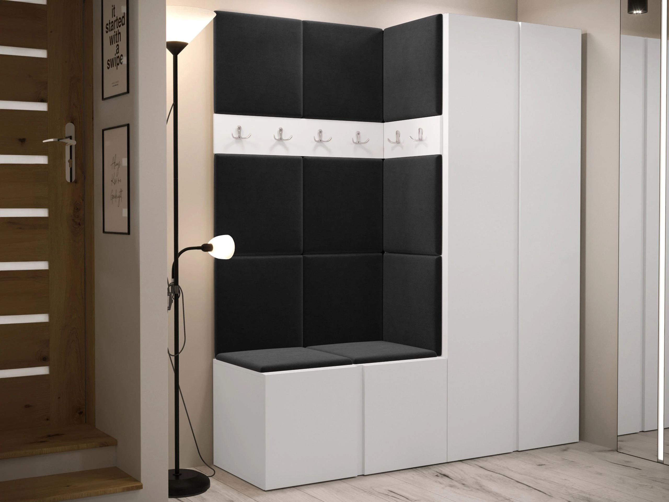 Meuble d'entrée Pinis III (Blanc)
