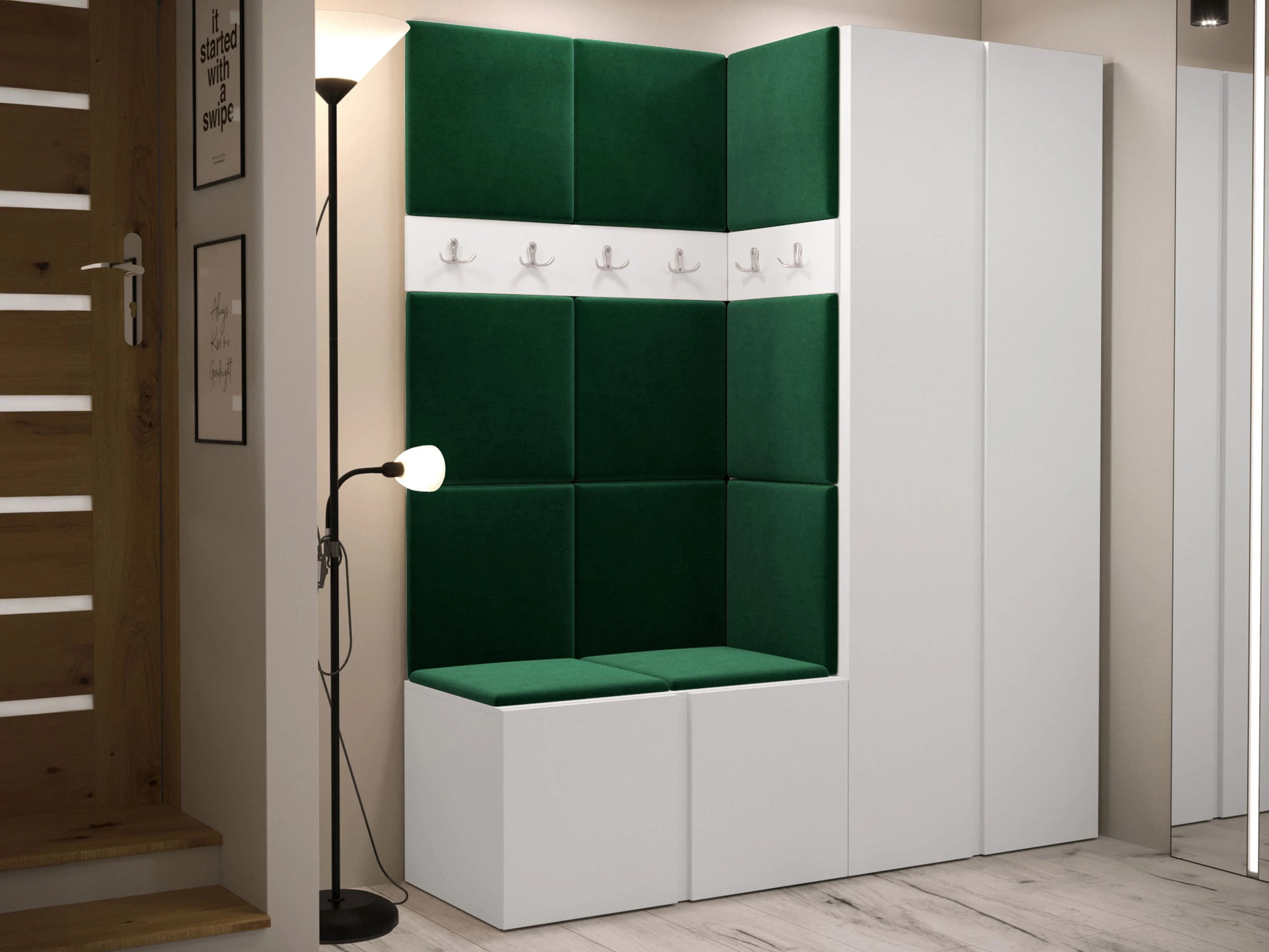 Meuble d'entrée Pinis III (Blanc)