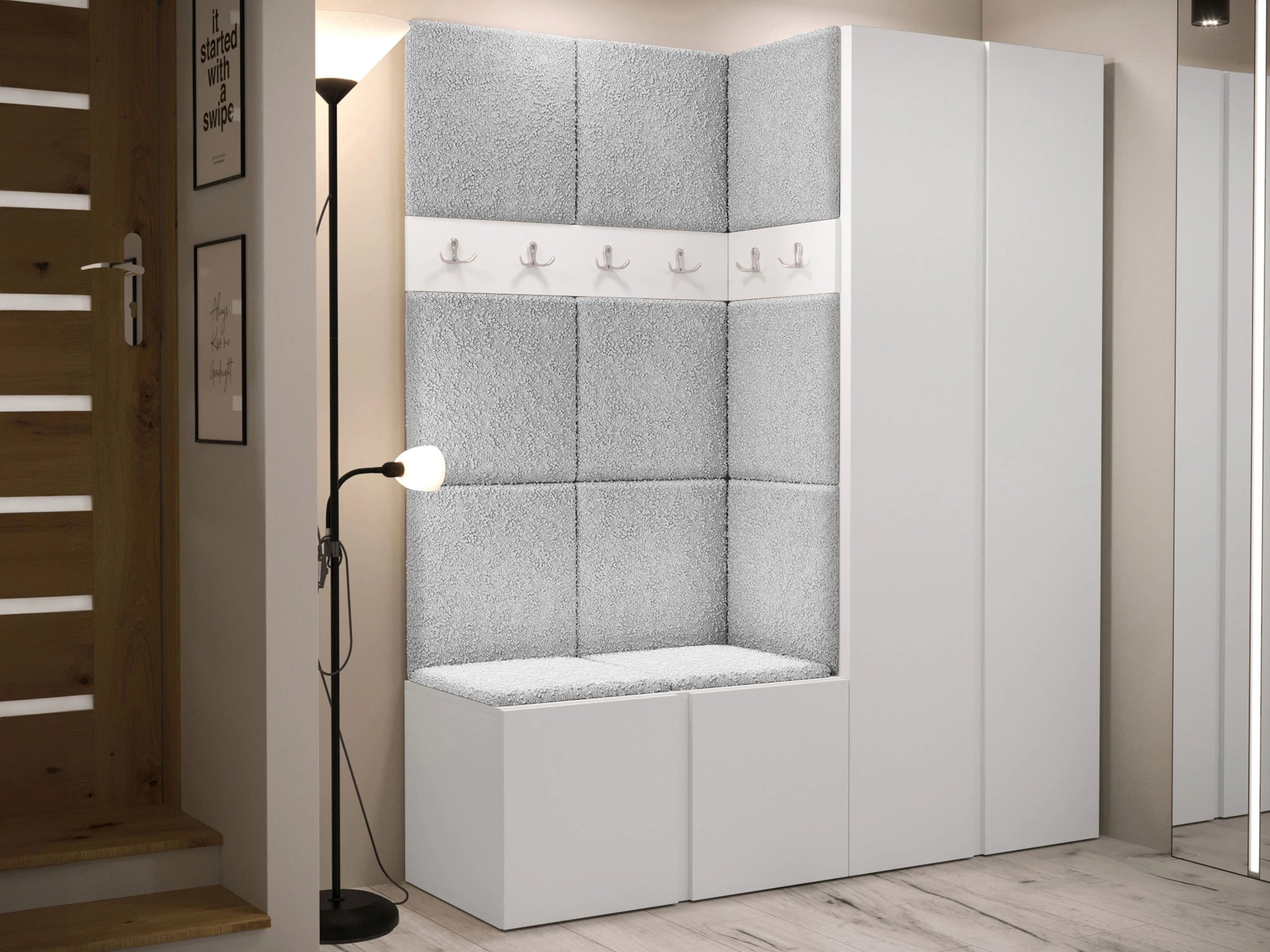 Meuble d'entrée Pinis III (Blanc)