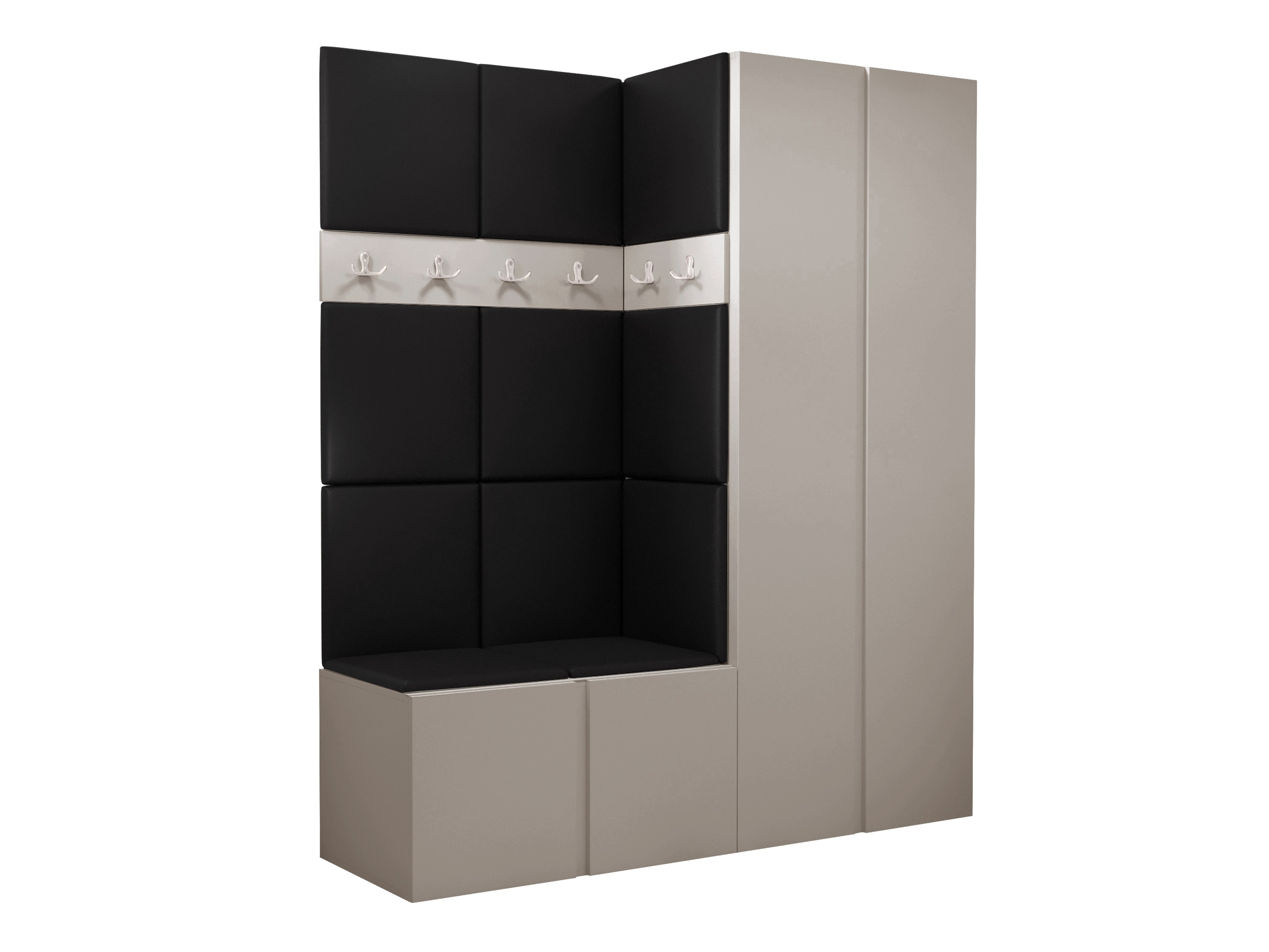 Meuble d'entrée Pinis III (Faux cuir Soft 011)