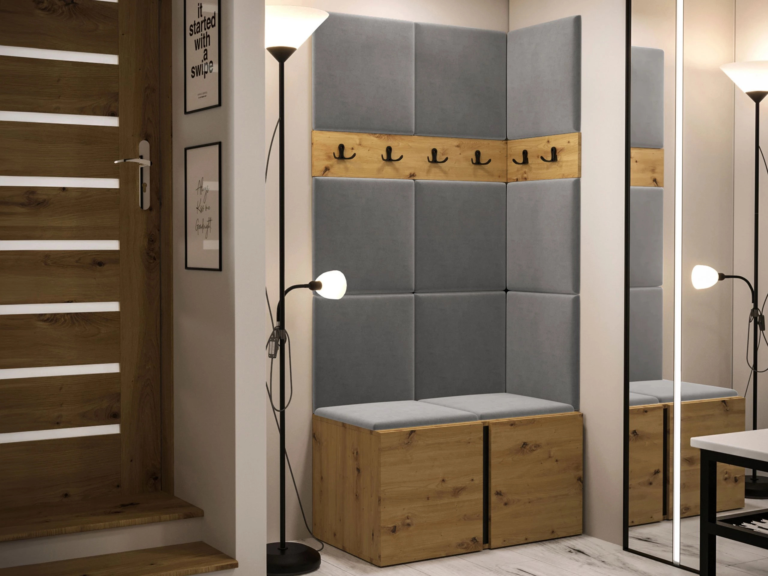 Meuble d'entrée Hartford 264 (Chêne Artisan)