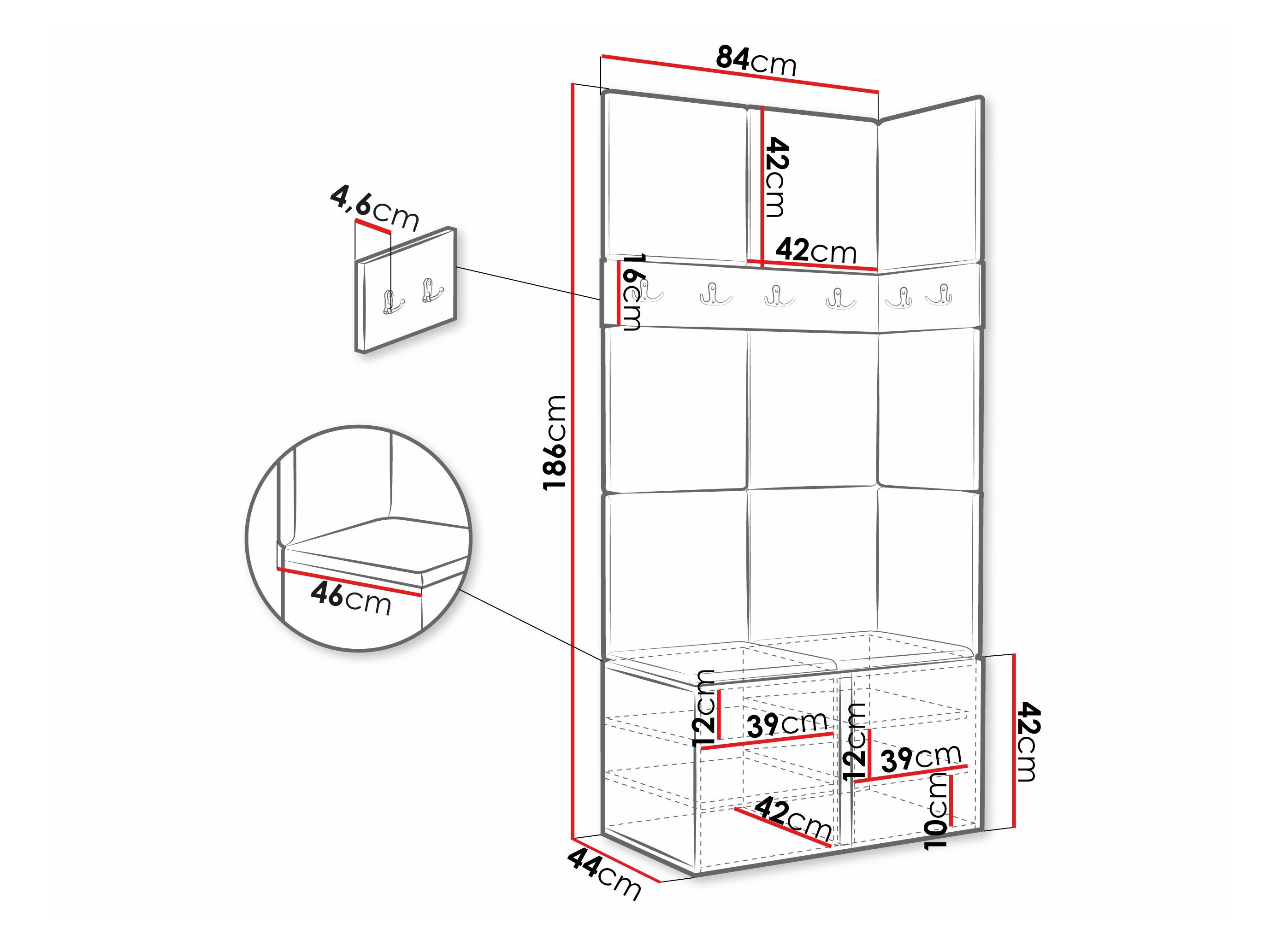 Meuble d'entrée Pinis I (Manila 26)