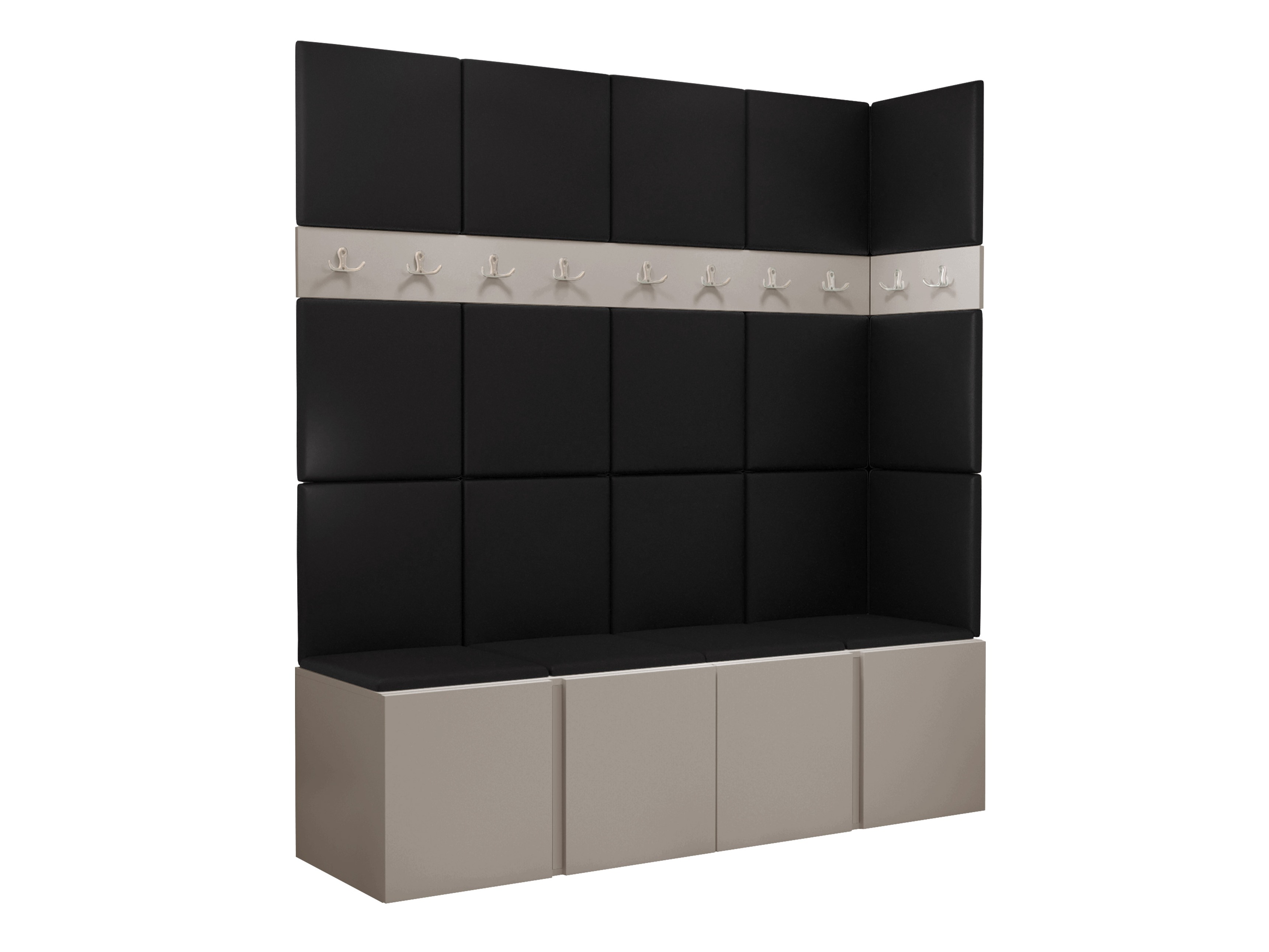 Meuble d'entrée Pinis II (Faux cuir Soft 011)