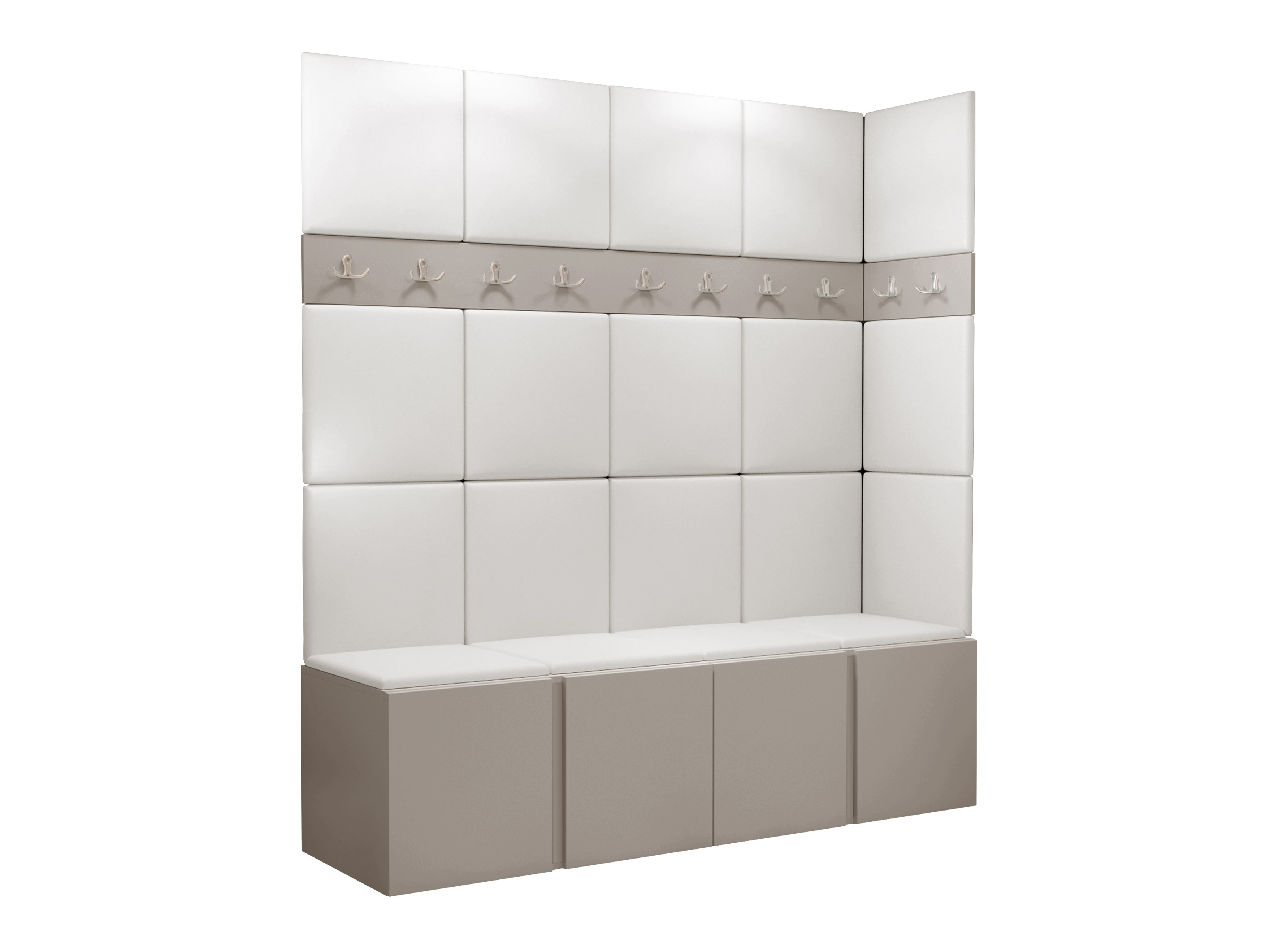 Meuble d'entrée Pinis II (Faux cuir Soft 017)