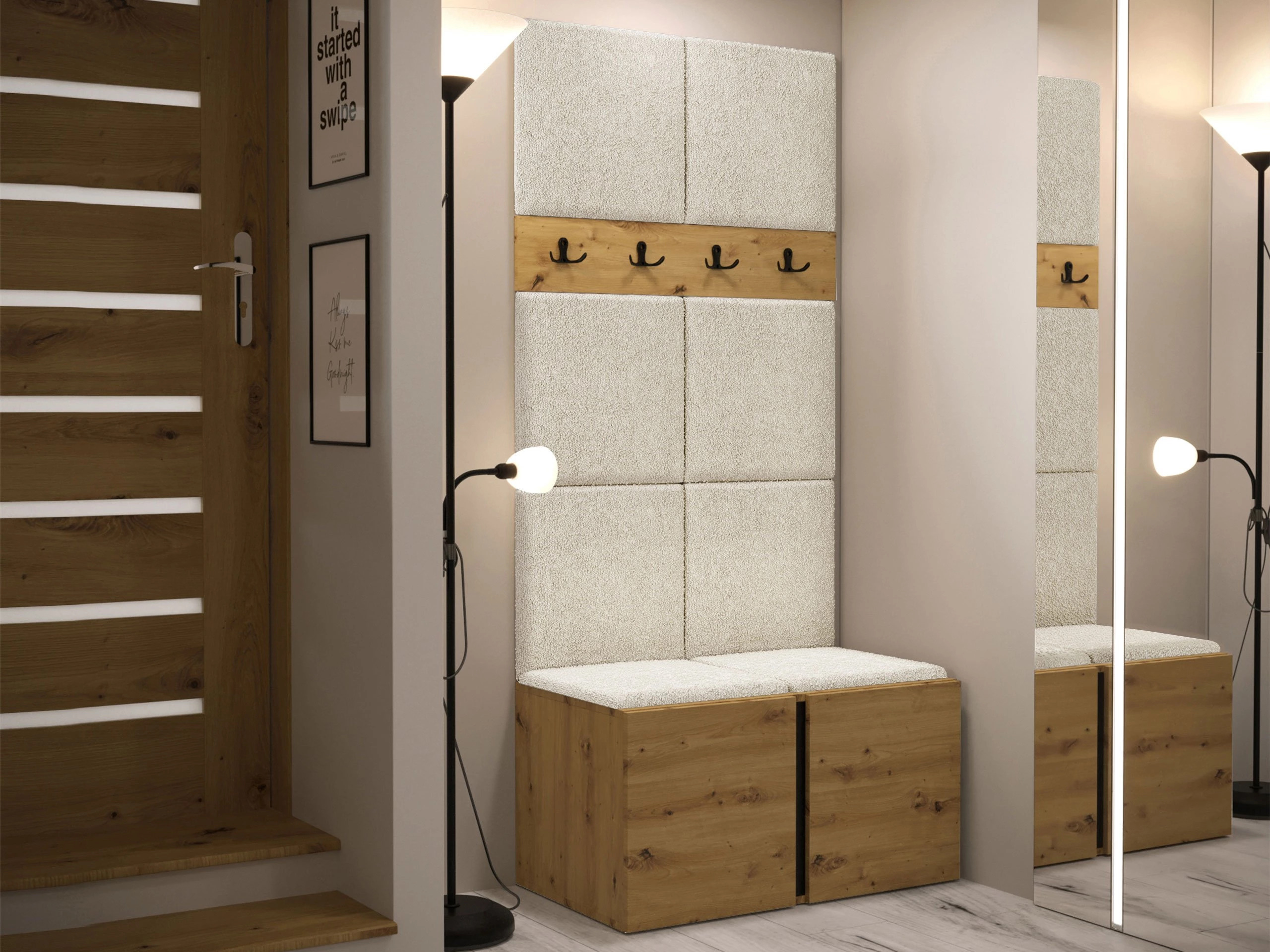 Meuble d'entrée Hartford 267 (Chêne Artisan)