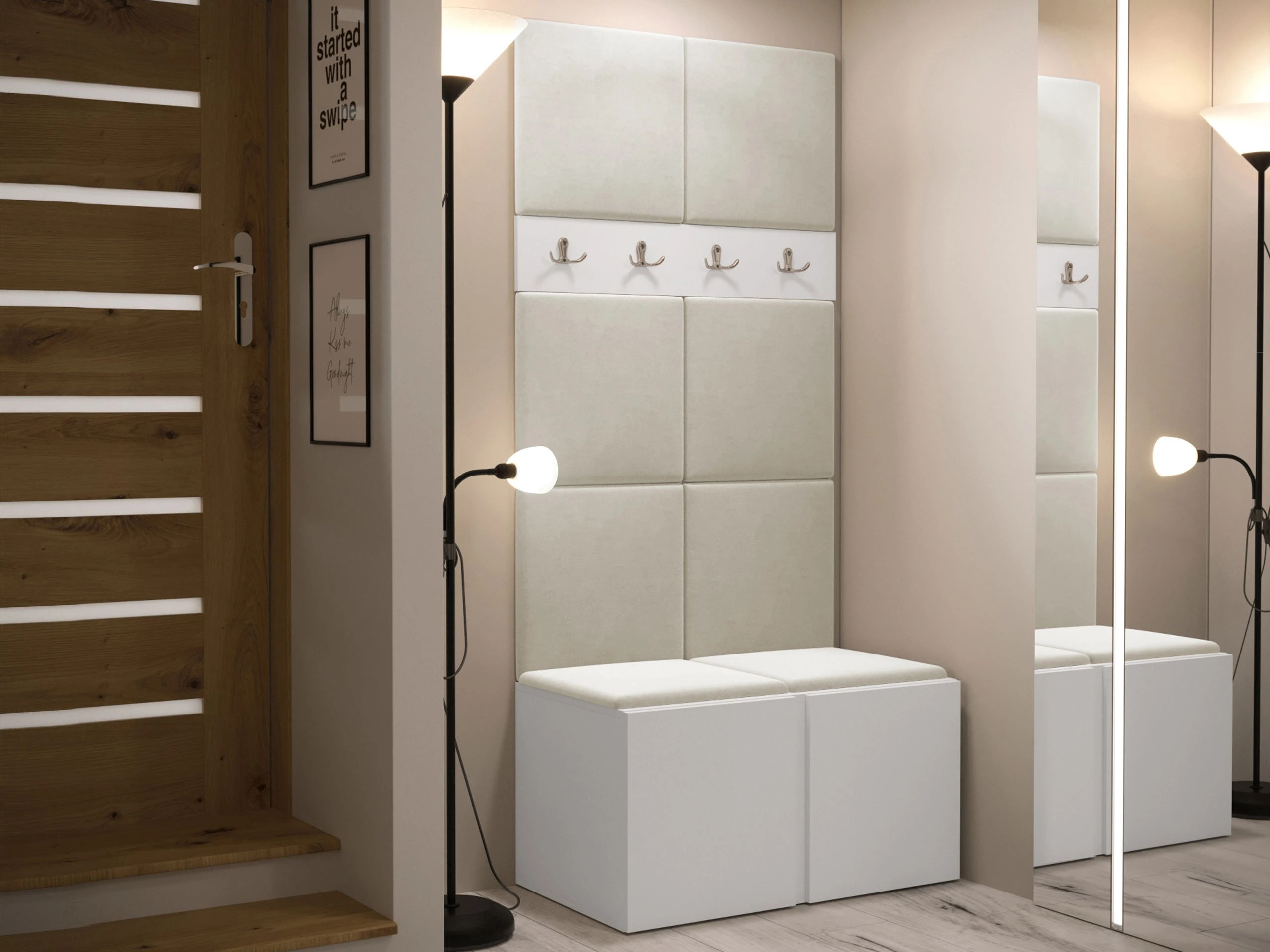 Meuble d'entrée Pinis IV (Blanc)