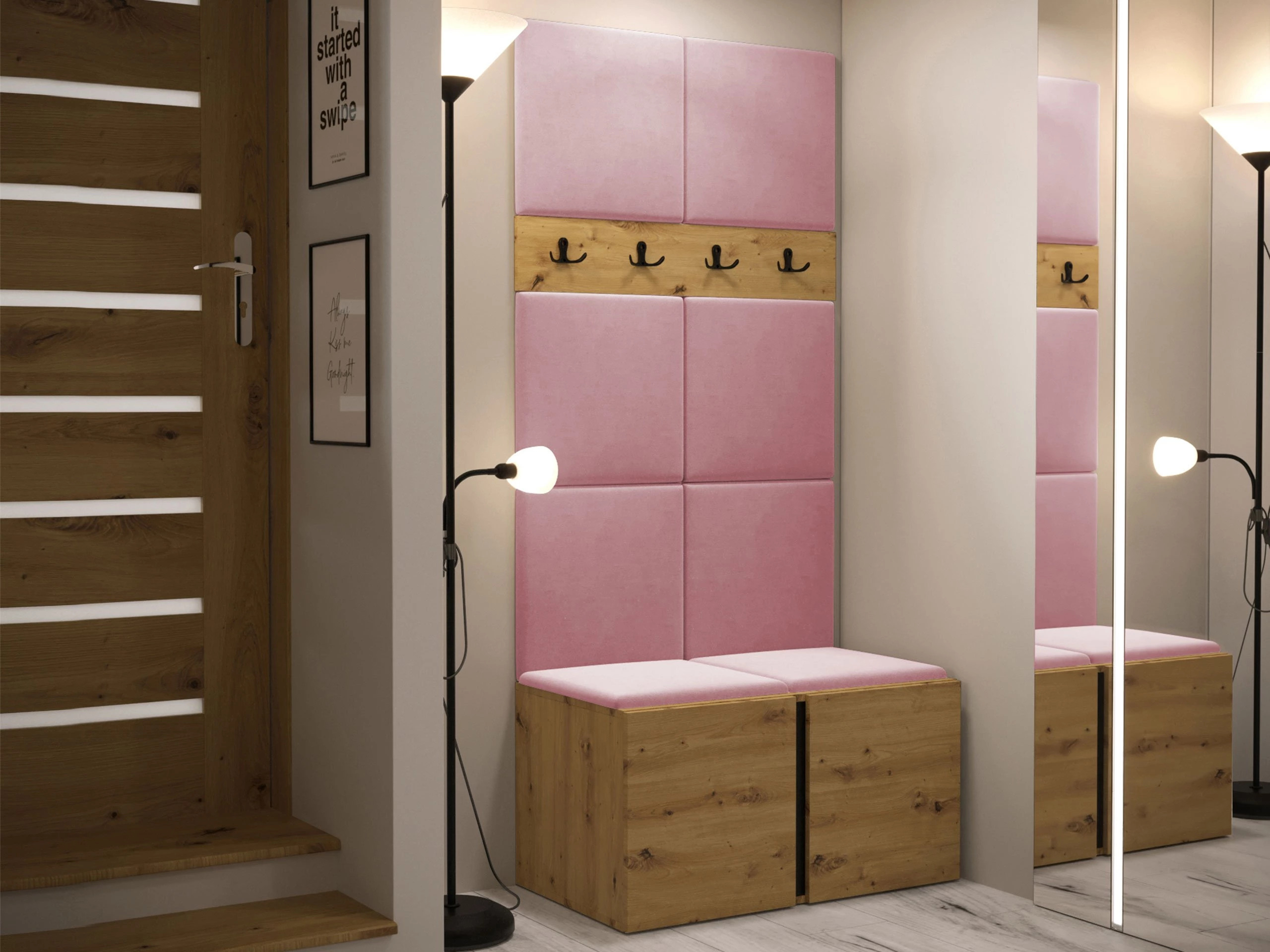 Meuble d'entrée Pinis IV (Chêne Artisan)