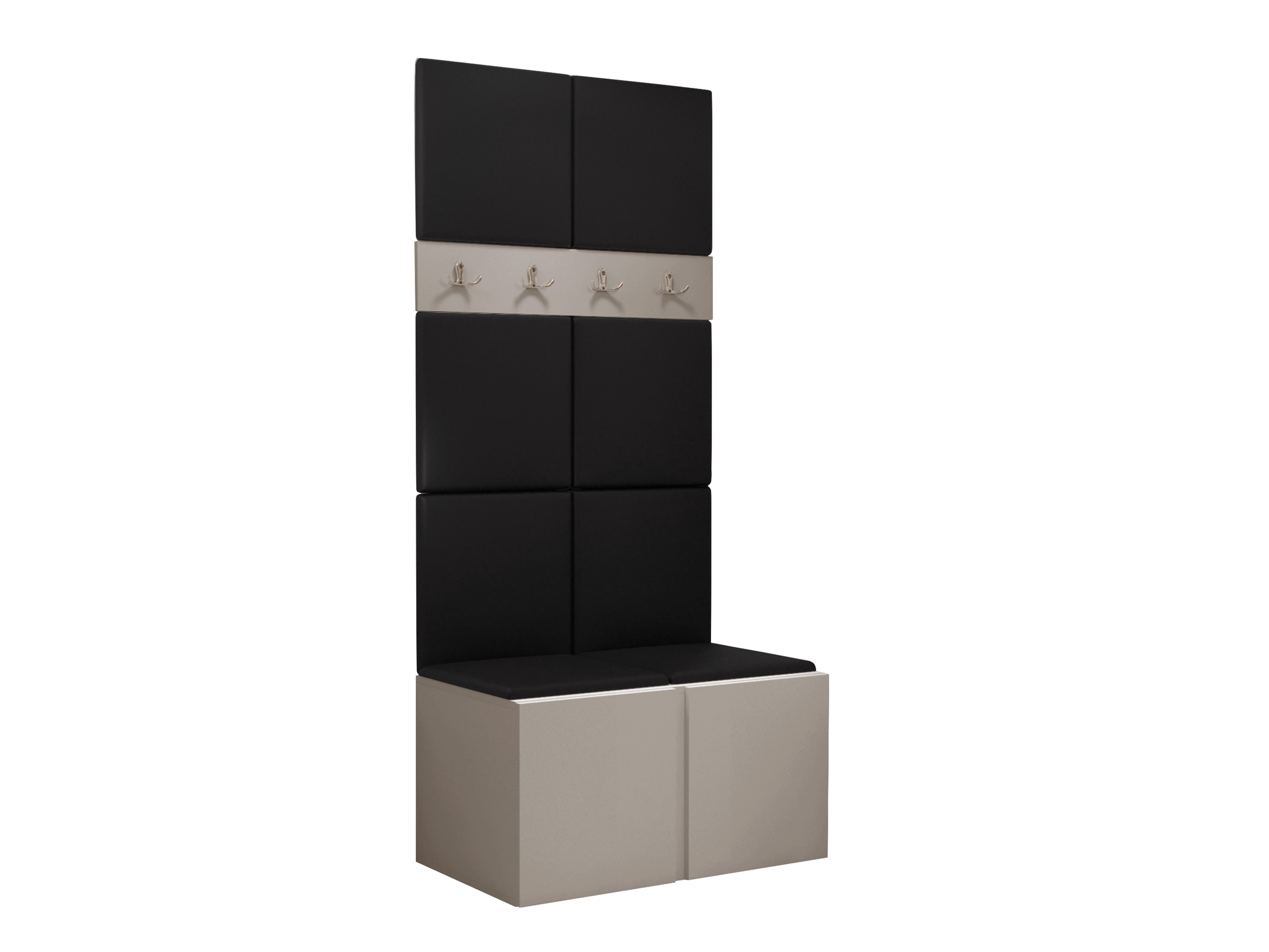 Meuble d'entrée Pinis IV (Faux cuir Soft 011)
