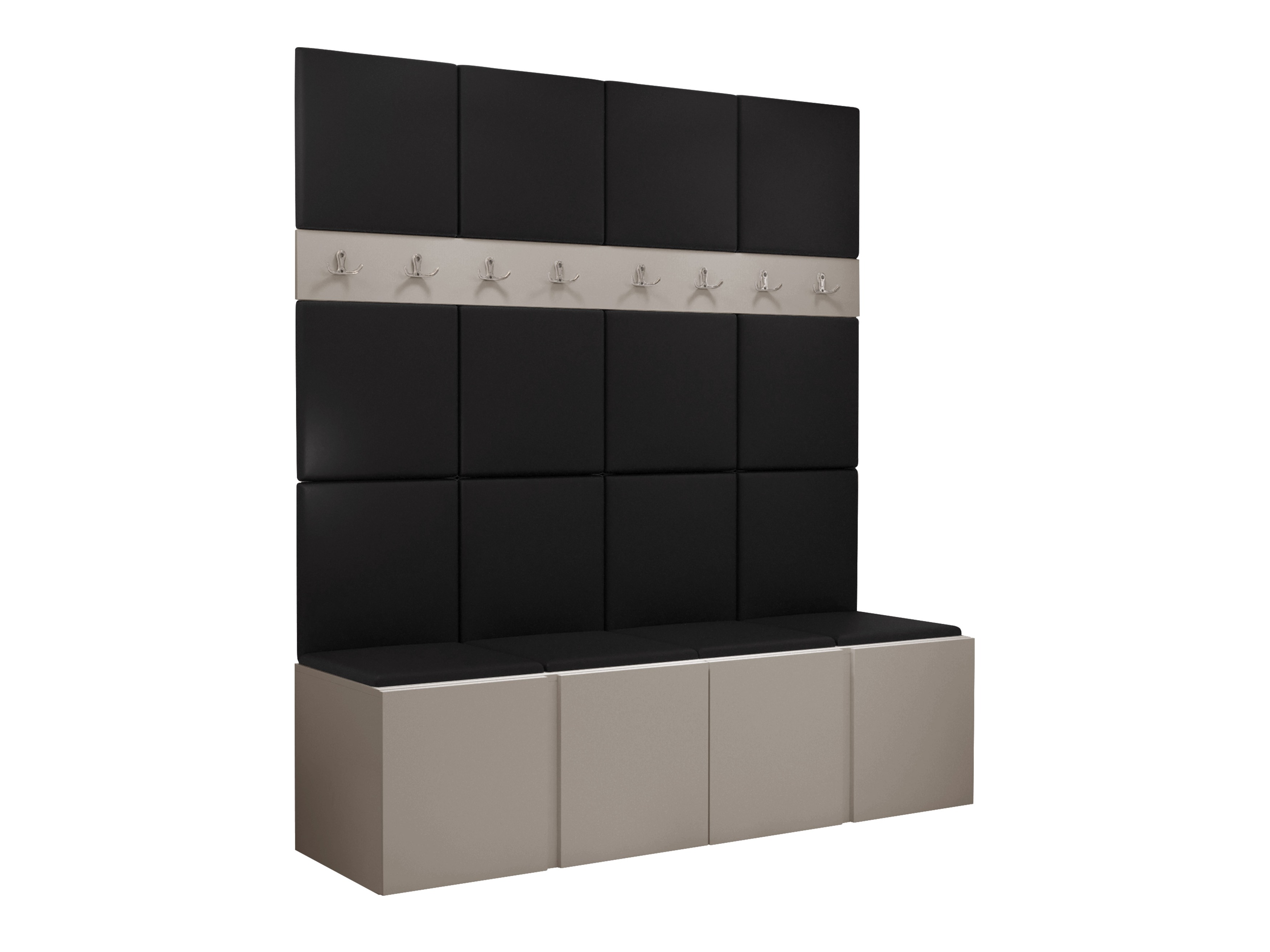 Meuble d'entrée Pinis V (Faux cuir Soft 011)