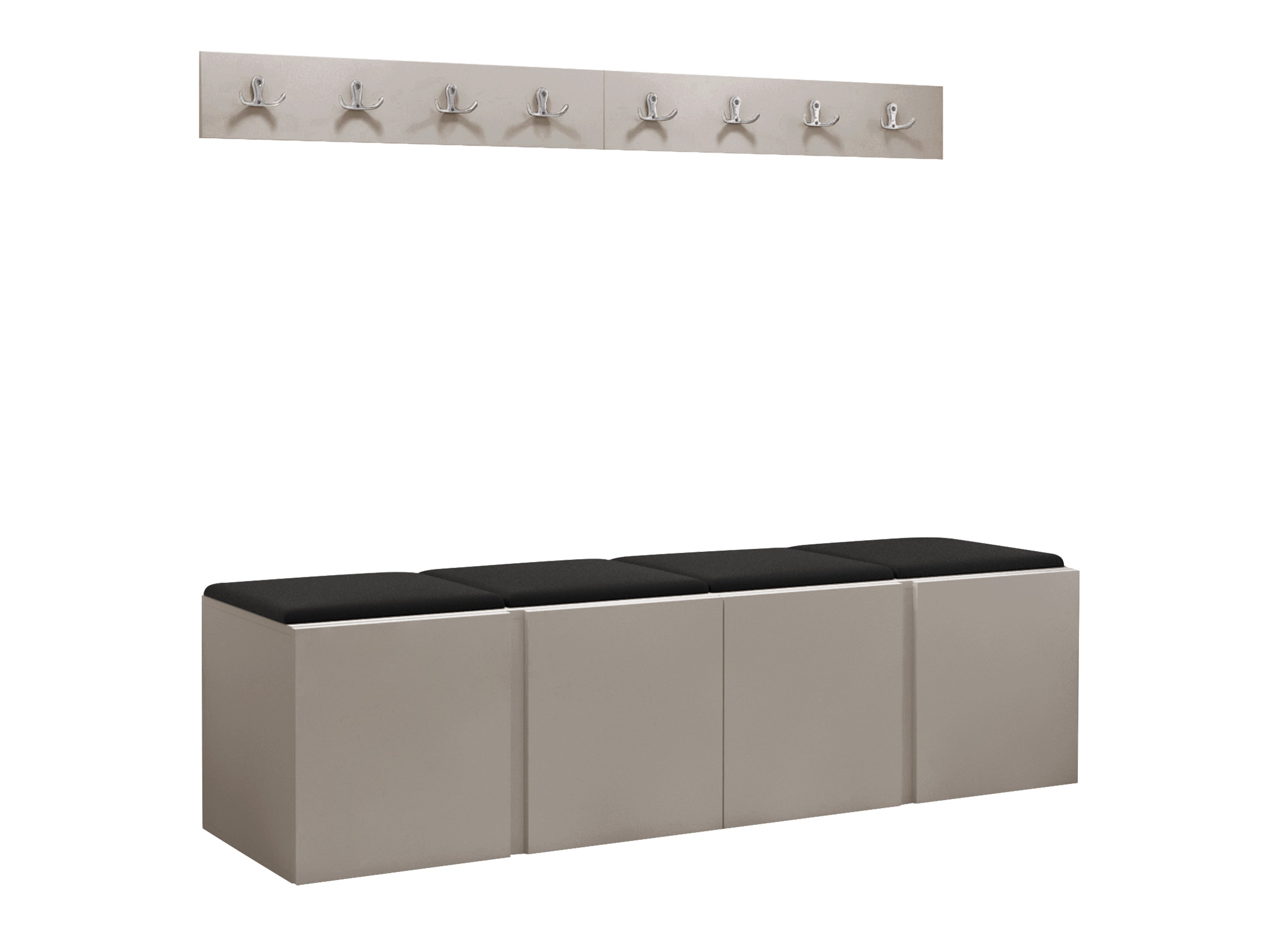 Meuble d'entrée Pinis VII (Faux cuir Soft 011)