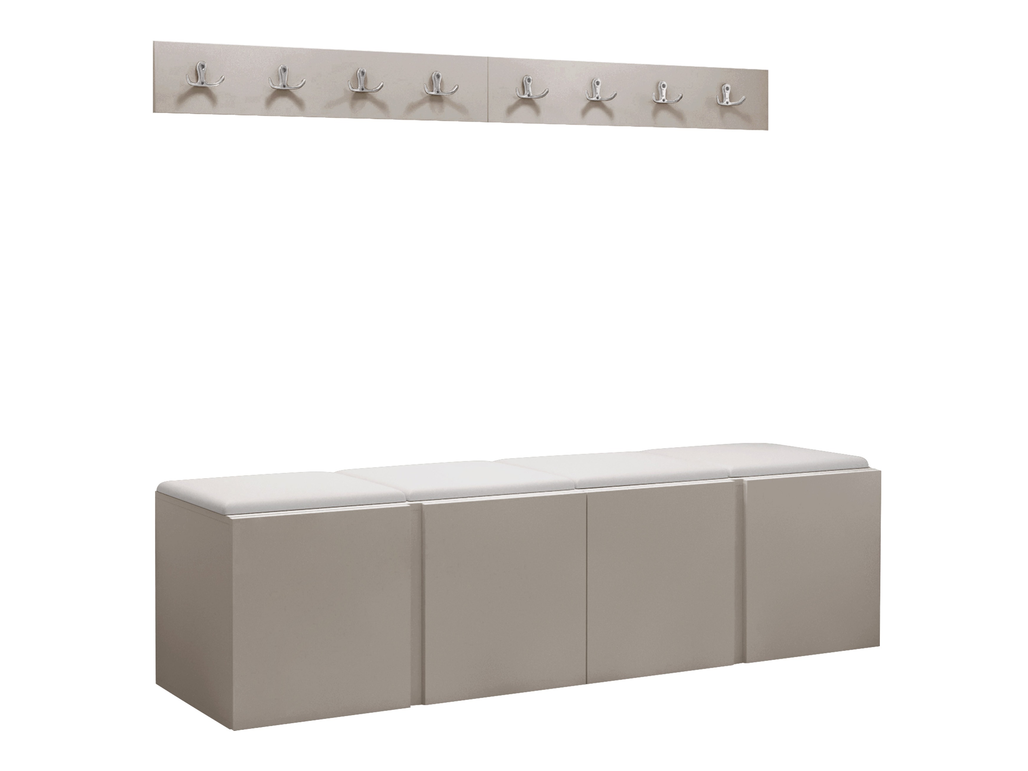Meuble d'entrée Pinis VII (Faux cuir Soft 017)