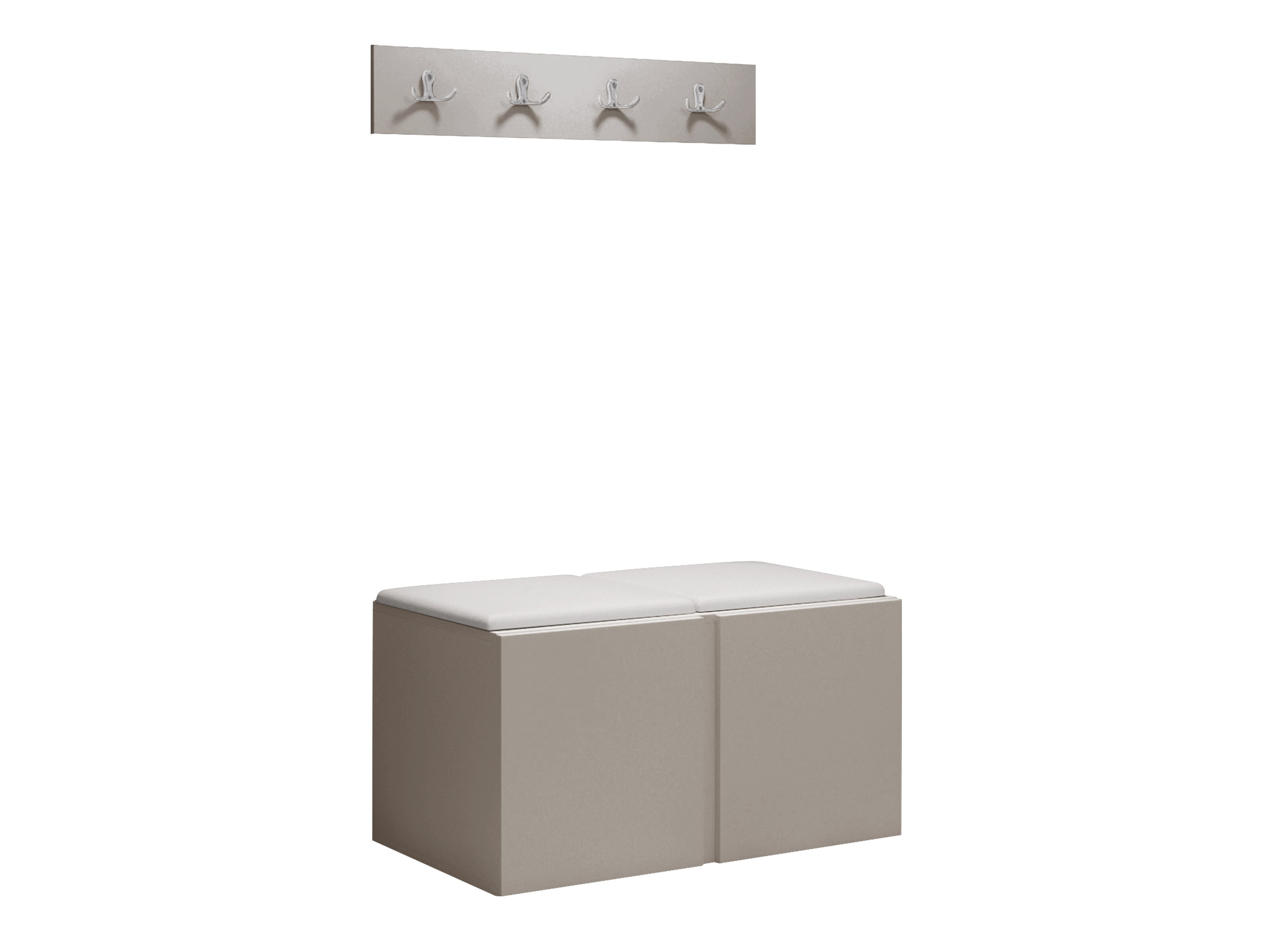 Meuble d'entrée Pinis VI (Faux cuir Soft 017)