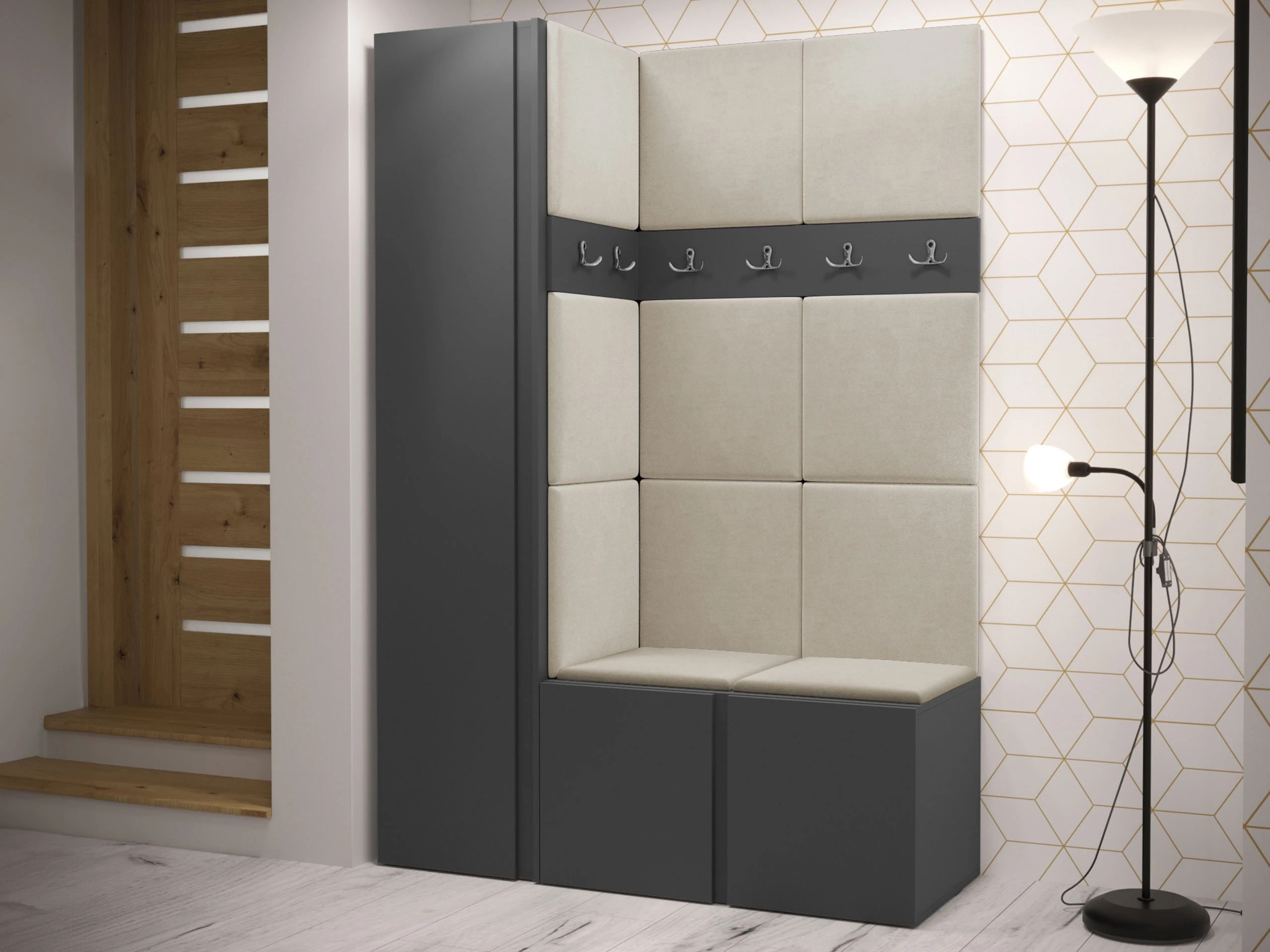 Meuble d'entrée Hartford 471 (Graphite)