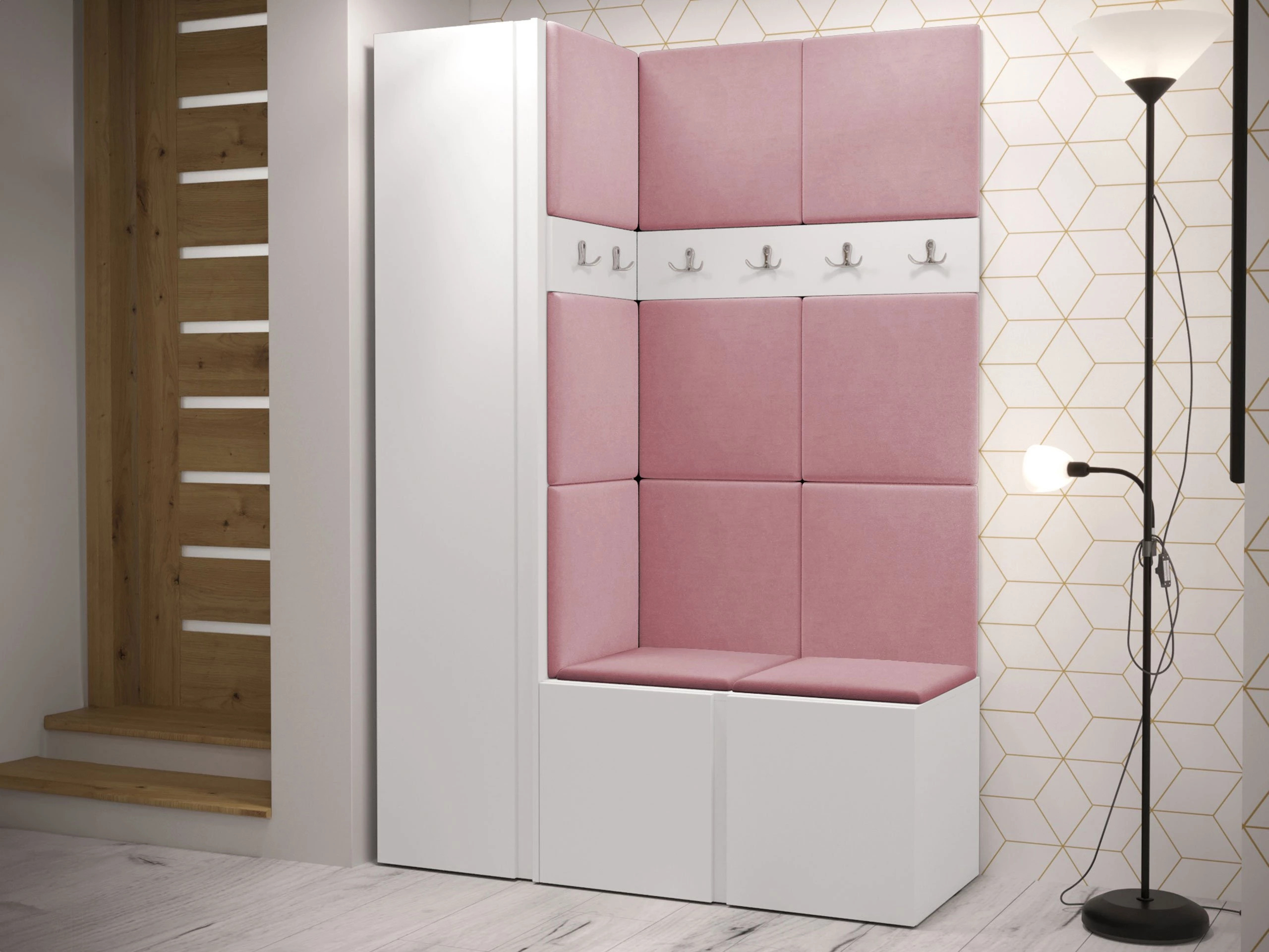 Meuble d'entrée Pinis IX (Blanc)